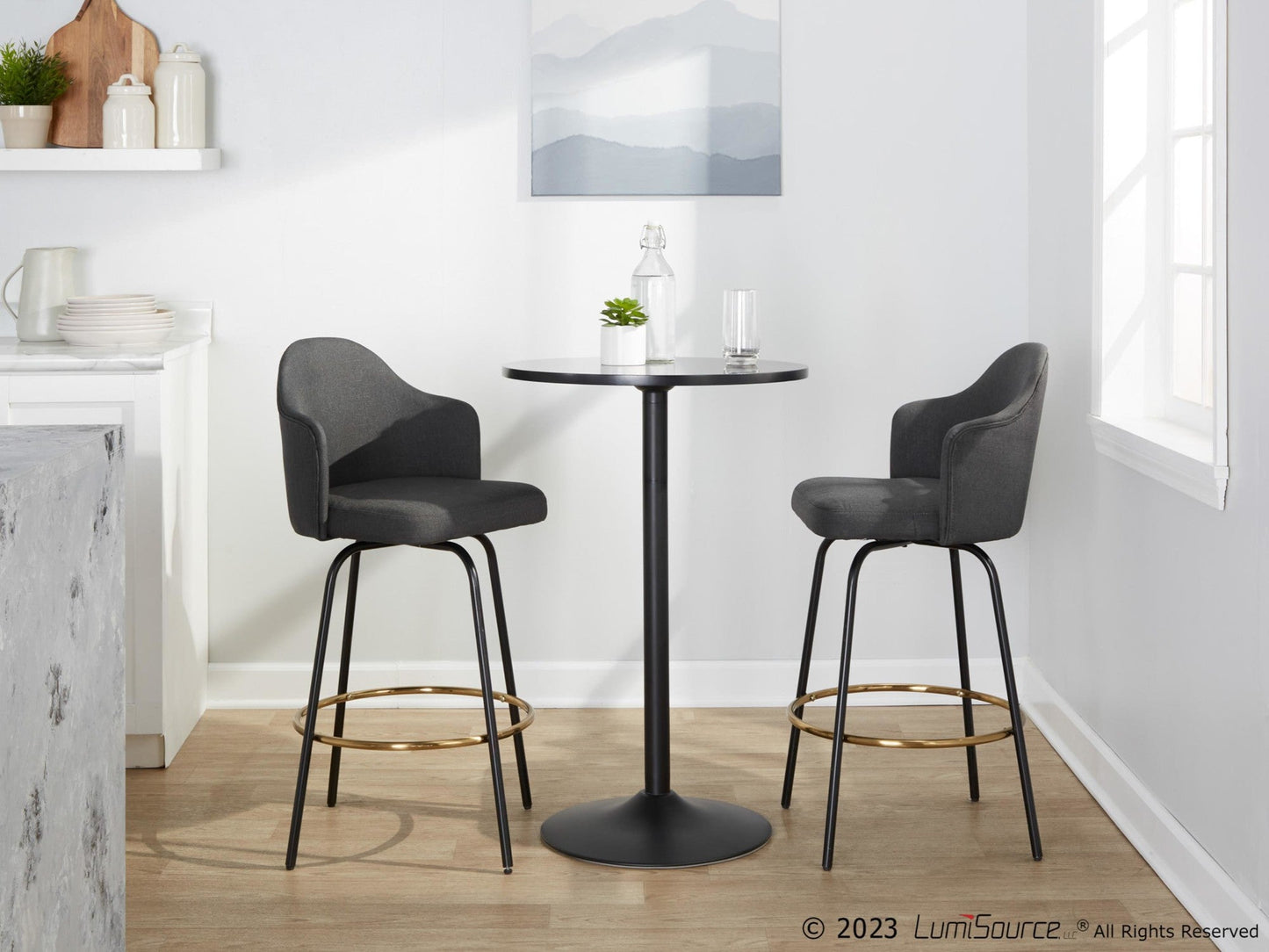 Majestic Office Furniture 26" Fixed-Height Counter Stool - Set of 2