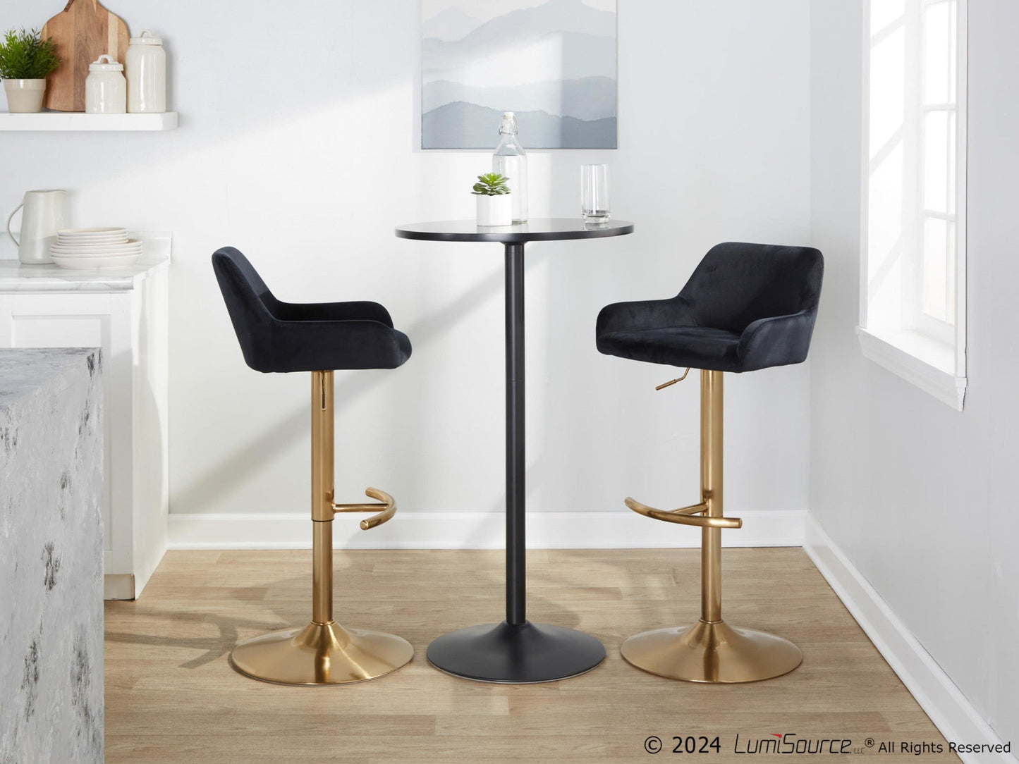 Majestic Office Furniture Adjustable Barstool - Set of 2