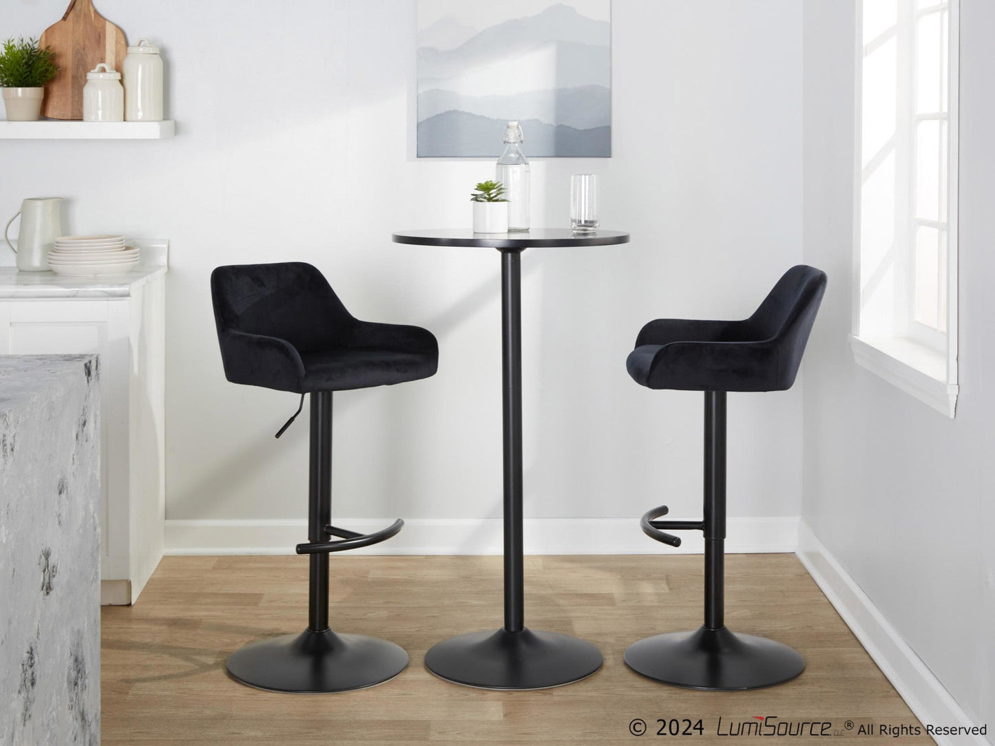 Majestic Office Furniture Adjustable Barstool - Set of 2