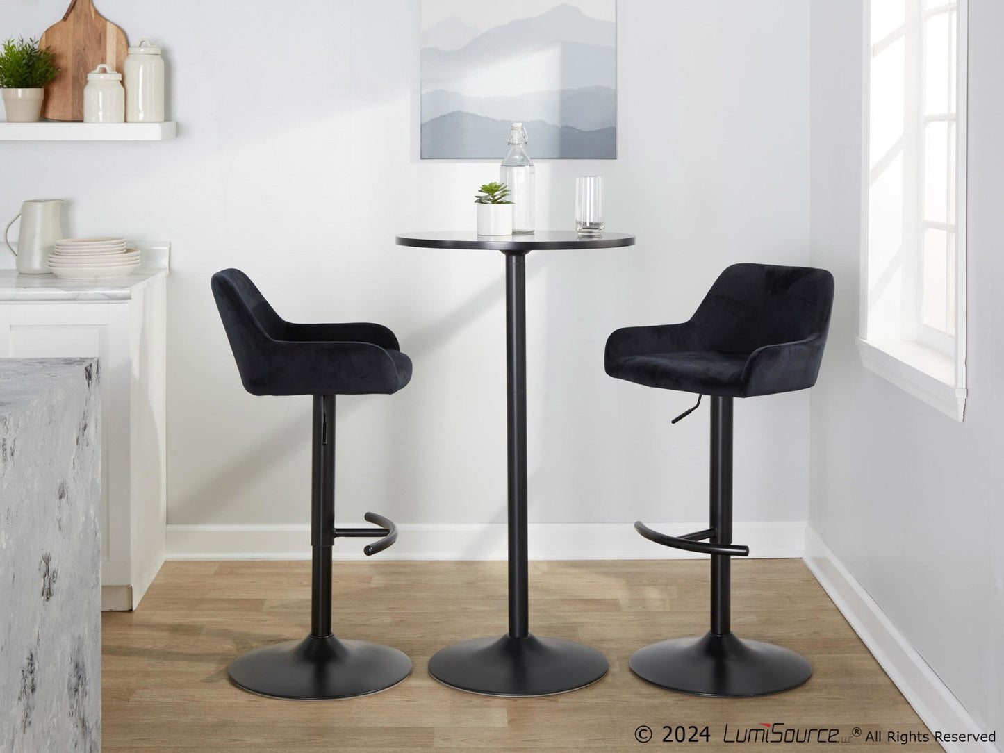 Majestic Office Furniture Adjustable Barstool - Set of 2