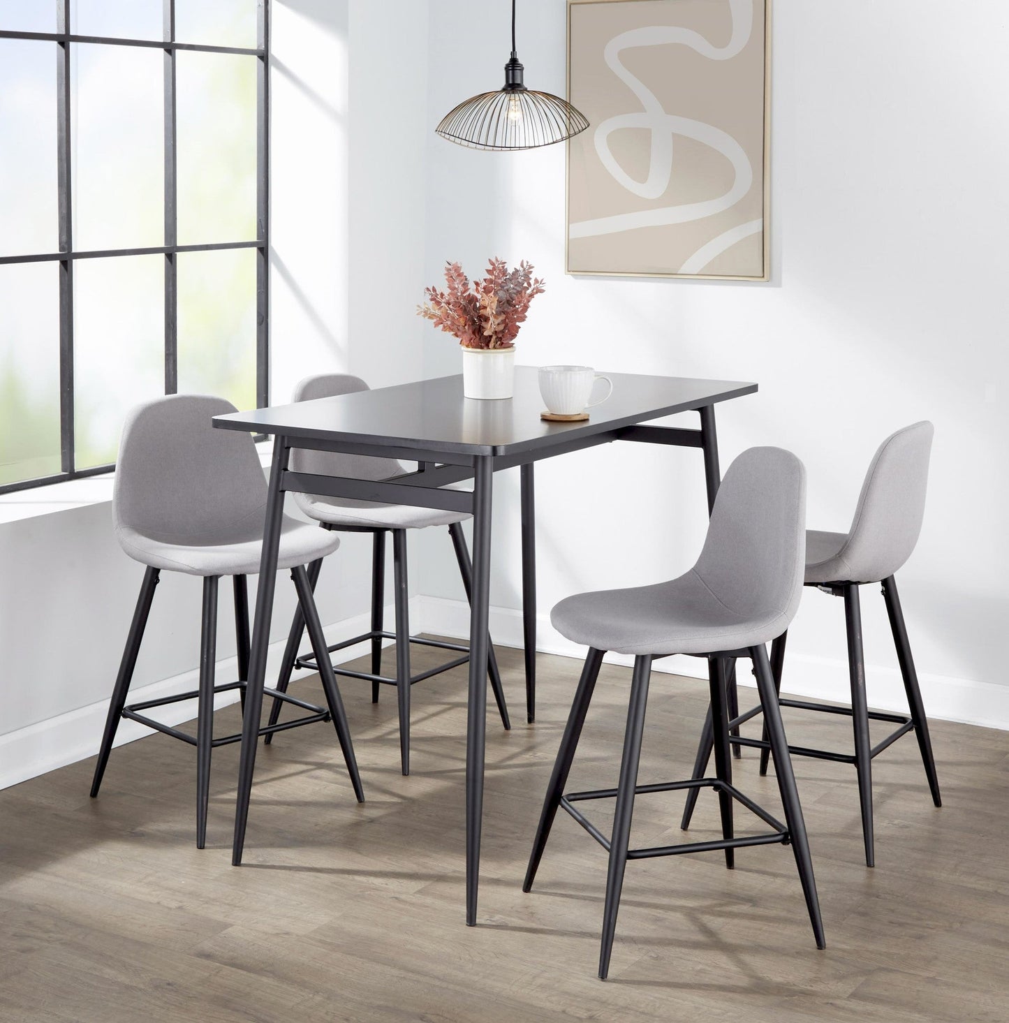 Majestic Office Furniture 24" Fixed-Height Counter Stool - Set of 2