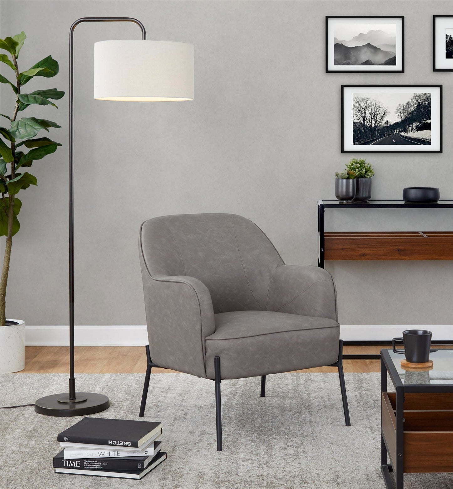 Majestic Office Furniture 63" Metal Floor Lamp