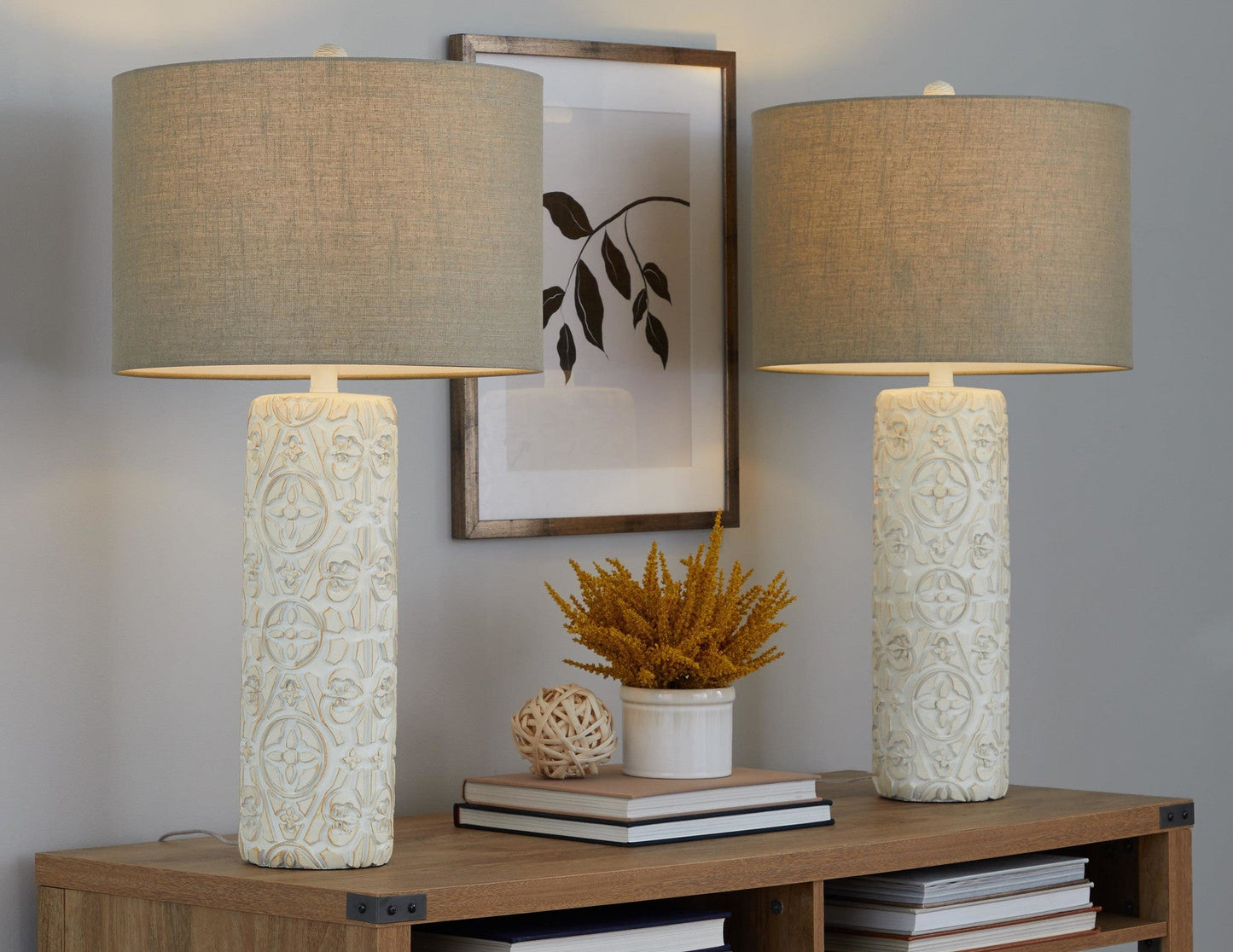 Majestic Office Furniture 30" Polyresin Table Lamp - Set of 2