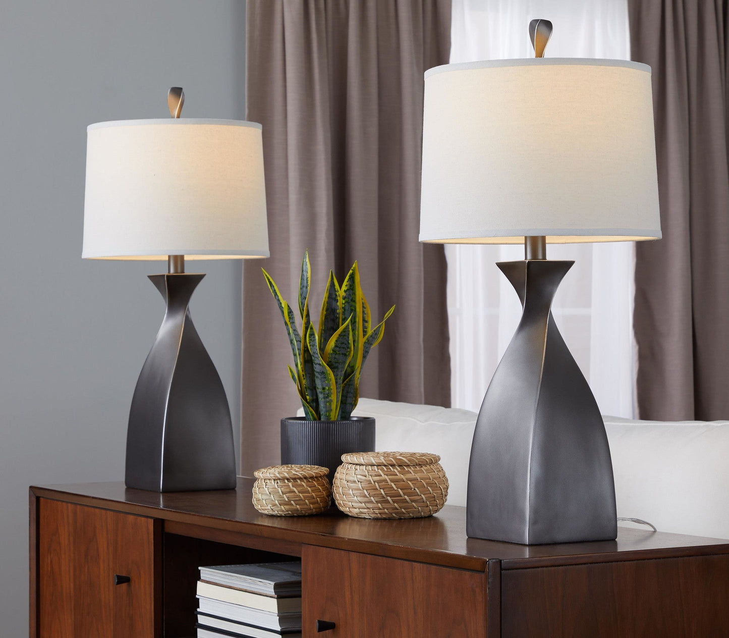 Majestic Office Furniture 30" Polyresin Table Lamp - Set of 2