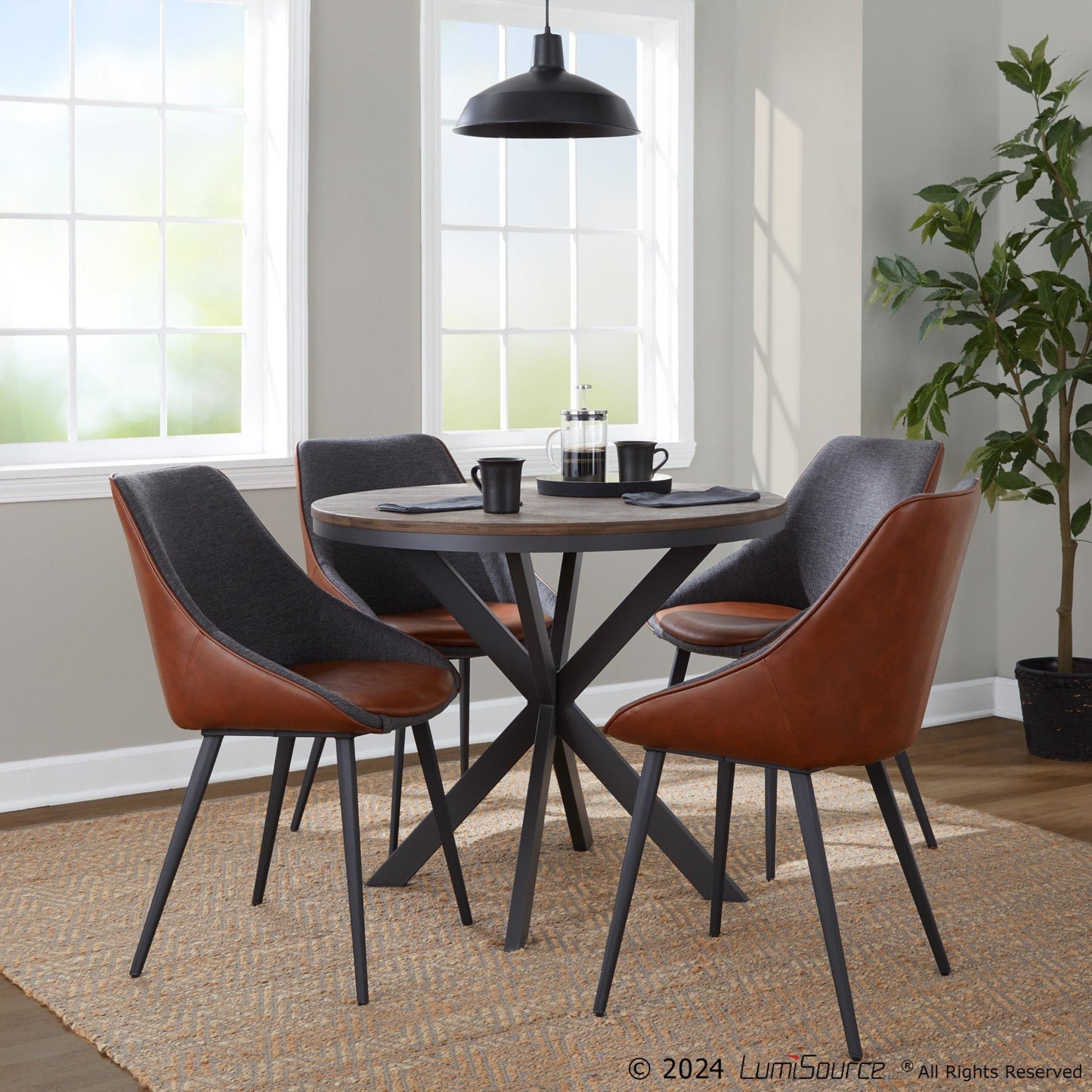 Majestic Office Furniture Two-tone Chair - Set of 2