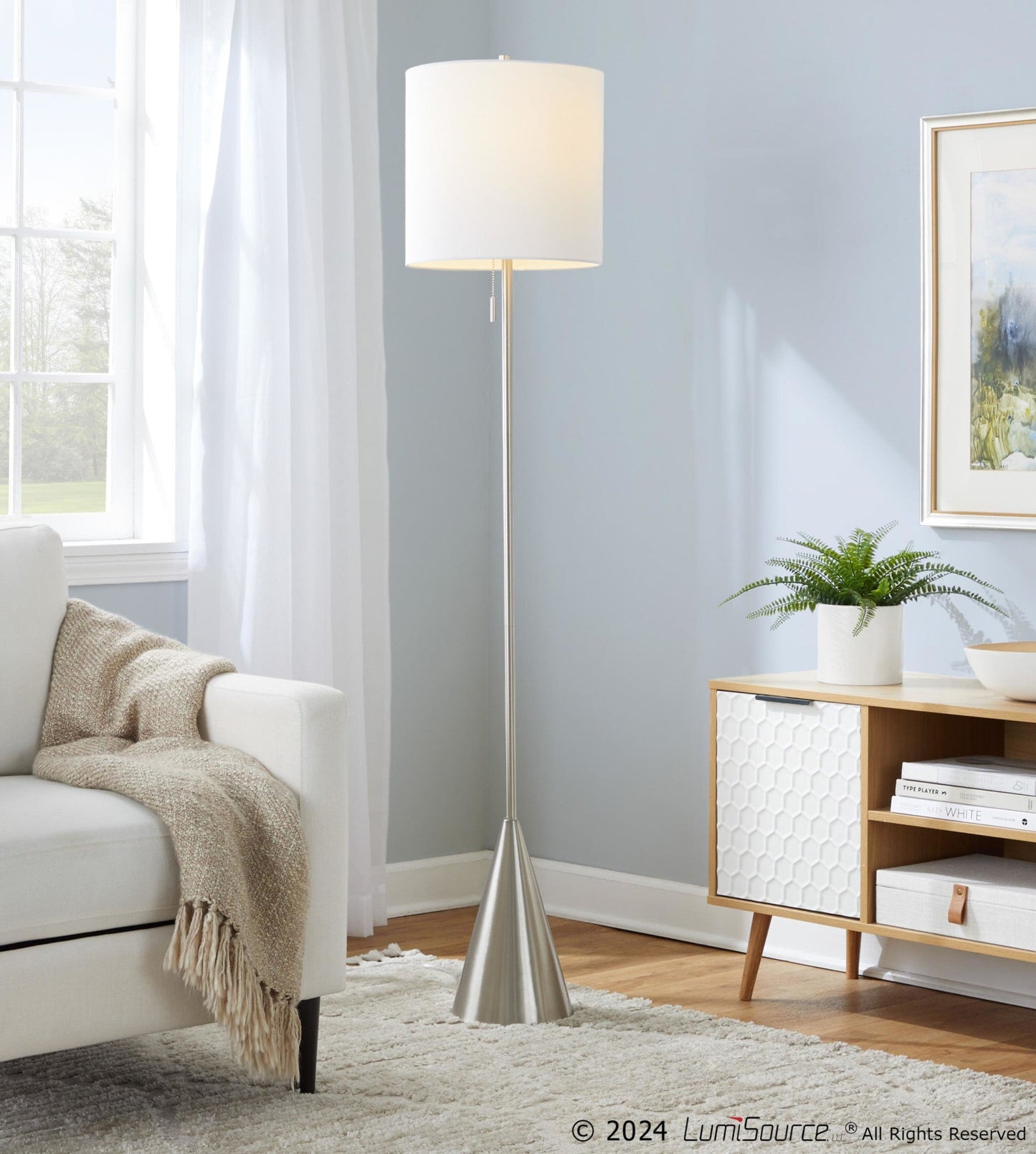 Majestic Office Furniture 64" Metal Floor Lamp