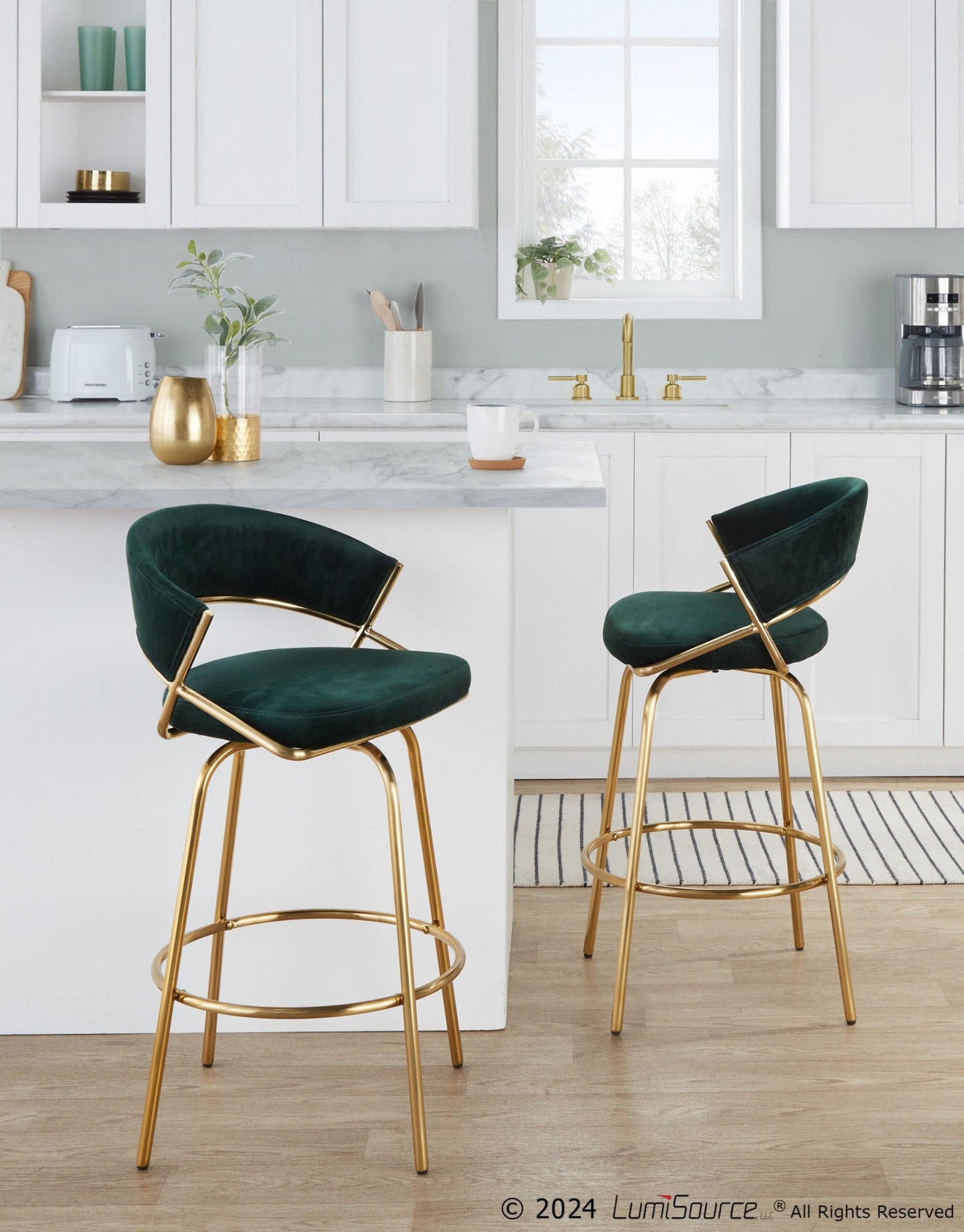 Majestic Office Furniture 26" Fixed-Height Counter Stool - Set of 2