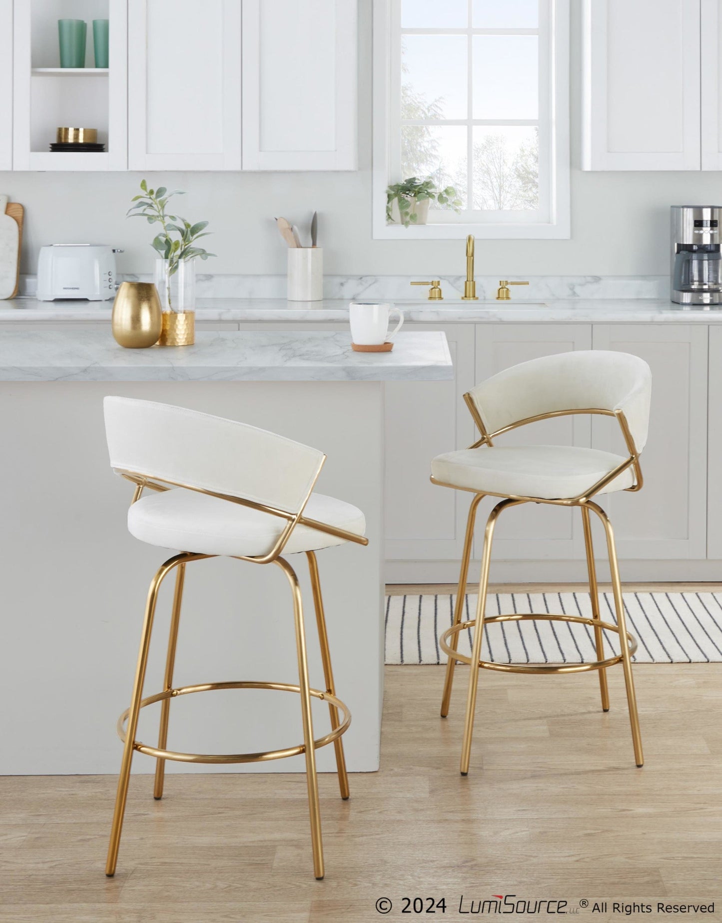 Majestic Office Furniture 26" Fixed-Height Counter Stool - Set of 2