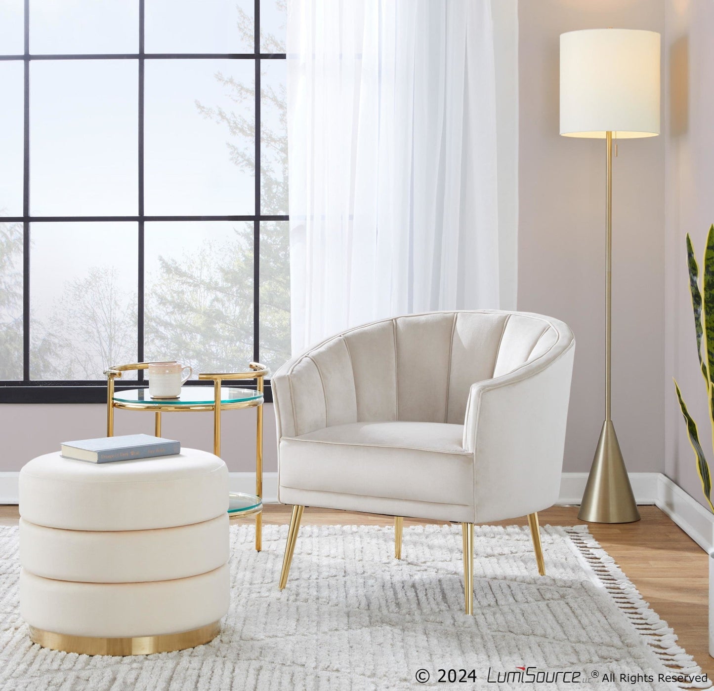 Majestic Office Furniture 64" Metal Floor Lamp