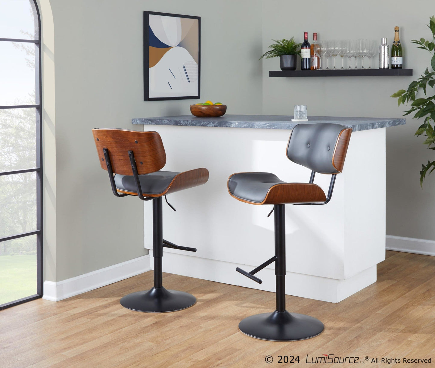 Majestic Office Furniture Adjustable Barstool