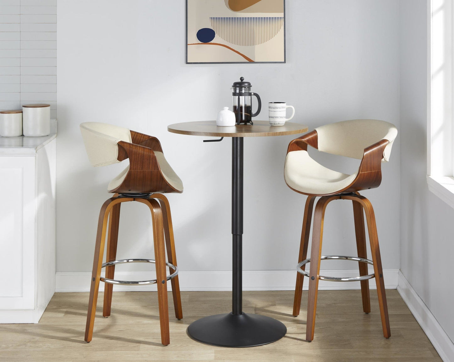 Majestic Office Furniture 30'' Fixed-Height Barstool - Set of 2