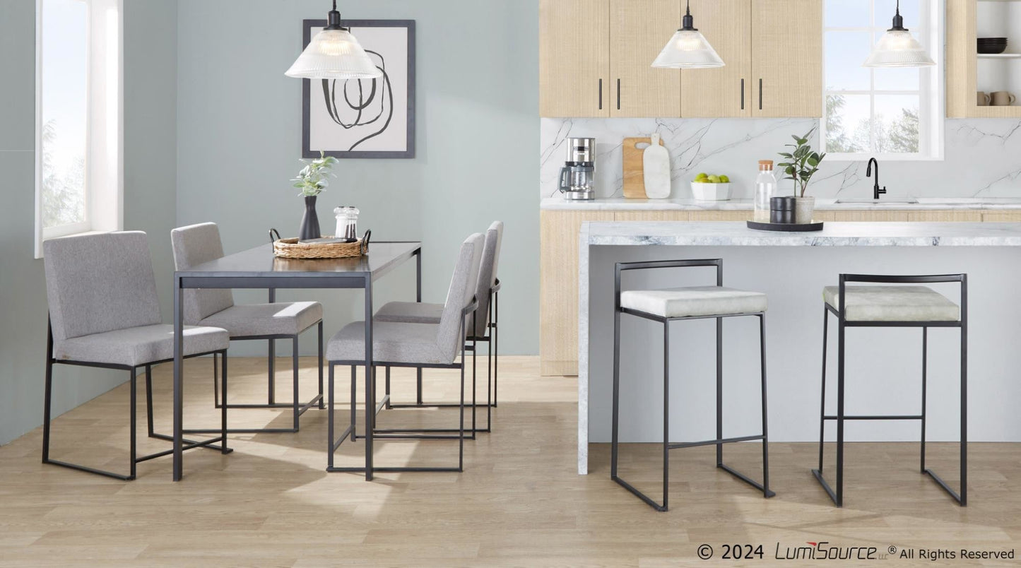 Majestic Office Furniture Stacker 26" Fixed-Height Counter Stool - Set Of 3