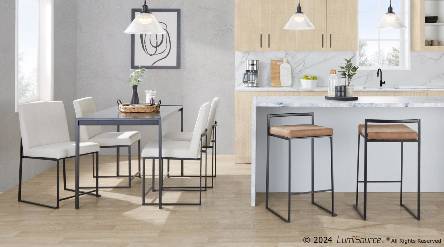 Majestic Office Furniture Stacker 26" Fixed-Height Counter Stool - Set Of 3