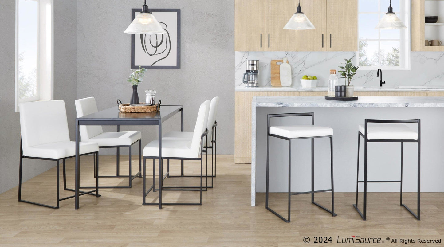 Majestic Office Furniture Stacker 26" Fixed-Height Counter Stool - Set of 2
