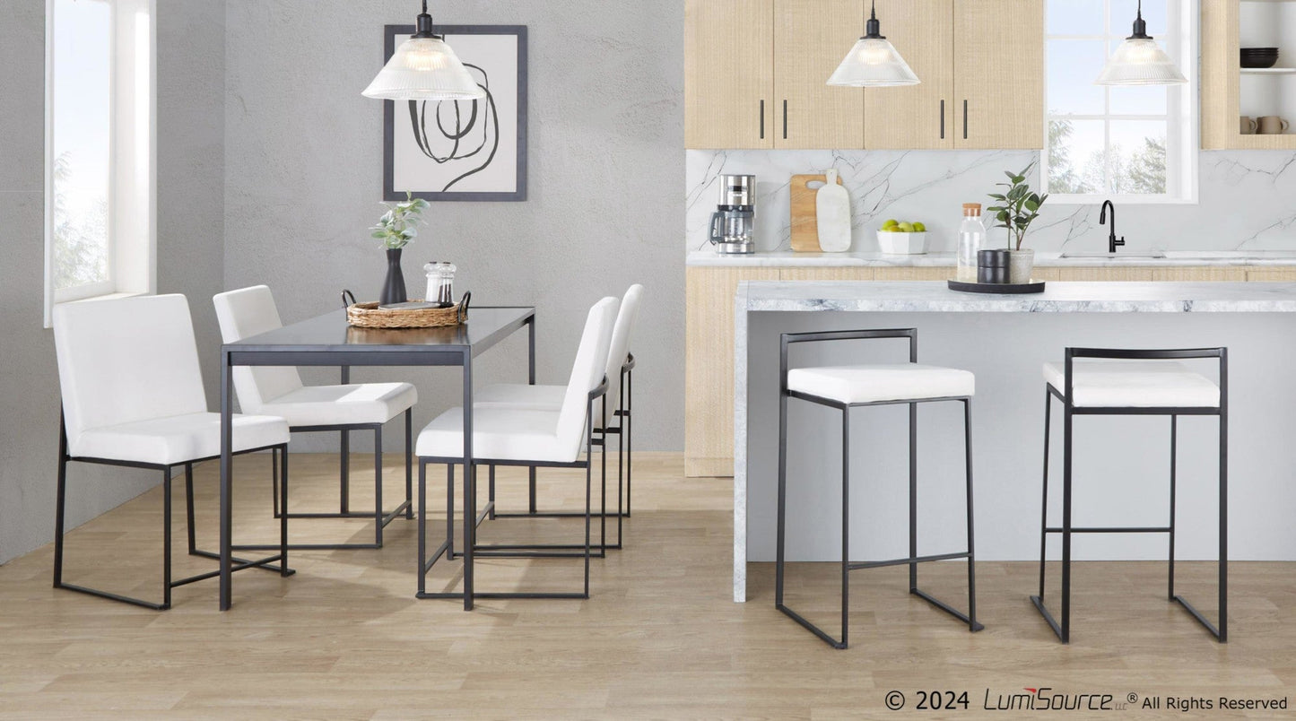 Majestic Office Furniture Stacker 26" Fixed-Height Counter Stool - Set Of 3