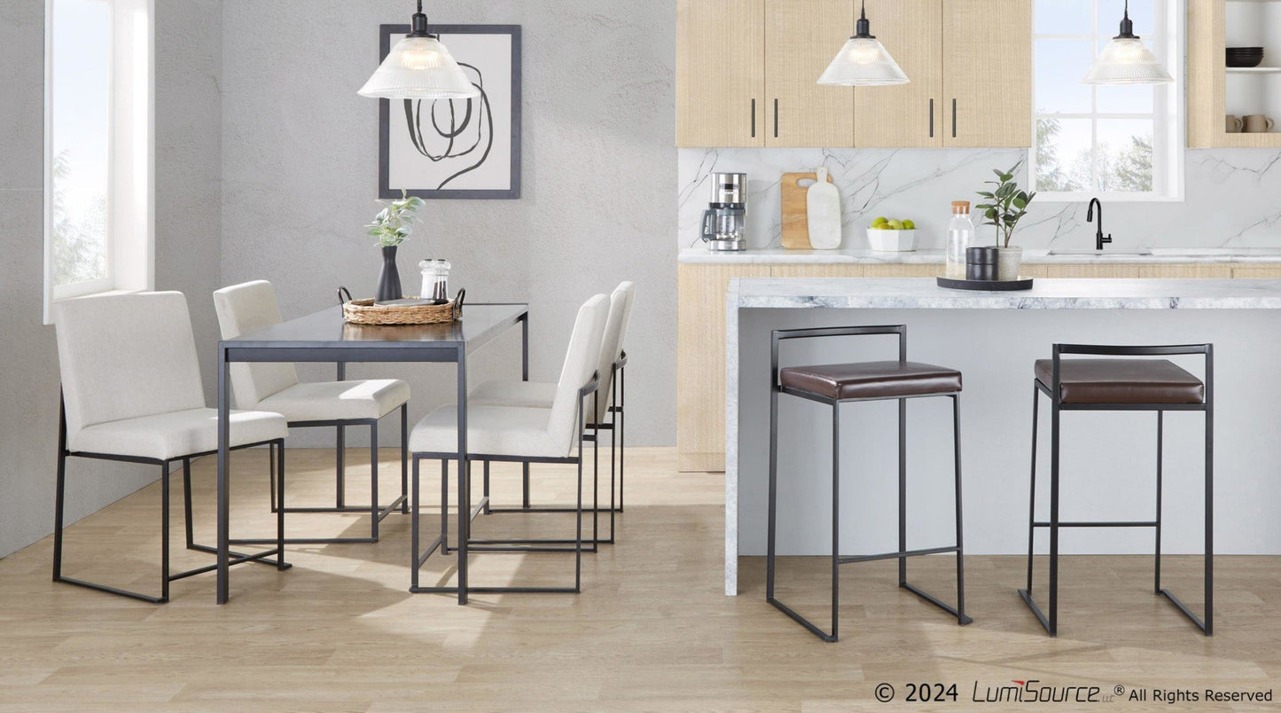 Majestic Office Furniture Stacker 26" Fixed-Height Counter Stool - Set of 2