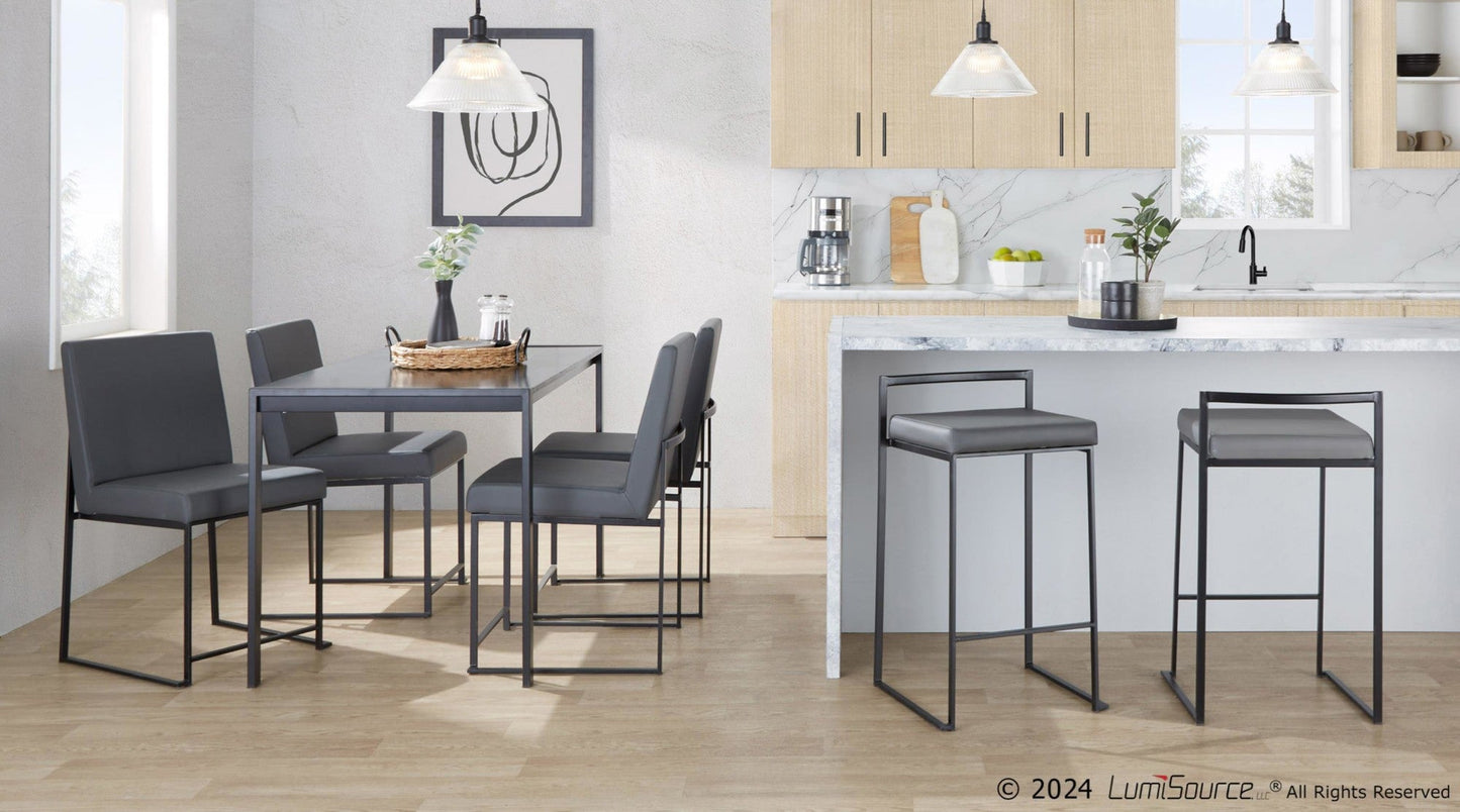 Majestic Office Furniture Stacker 26" Fixed-Height Counter Stool - Set Of 3
