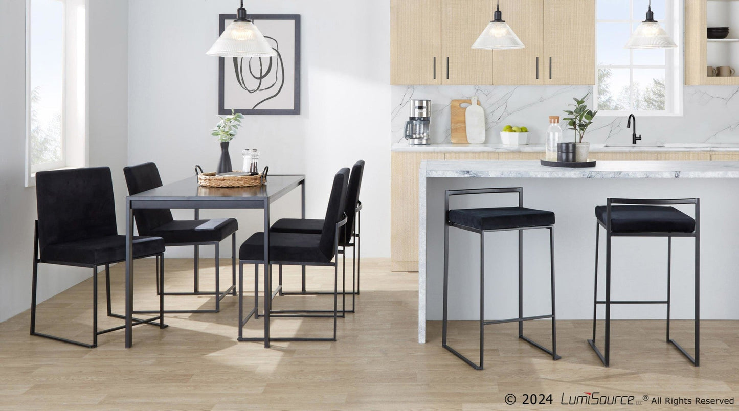 Majestic Office Furniture Stacker 26" Fixed-Height Counter Stool - Set Of 3