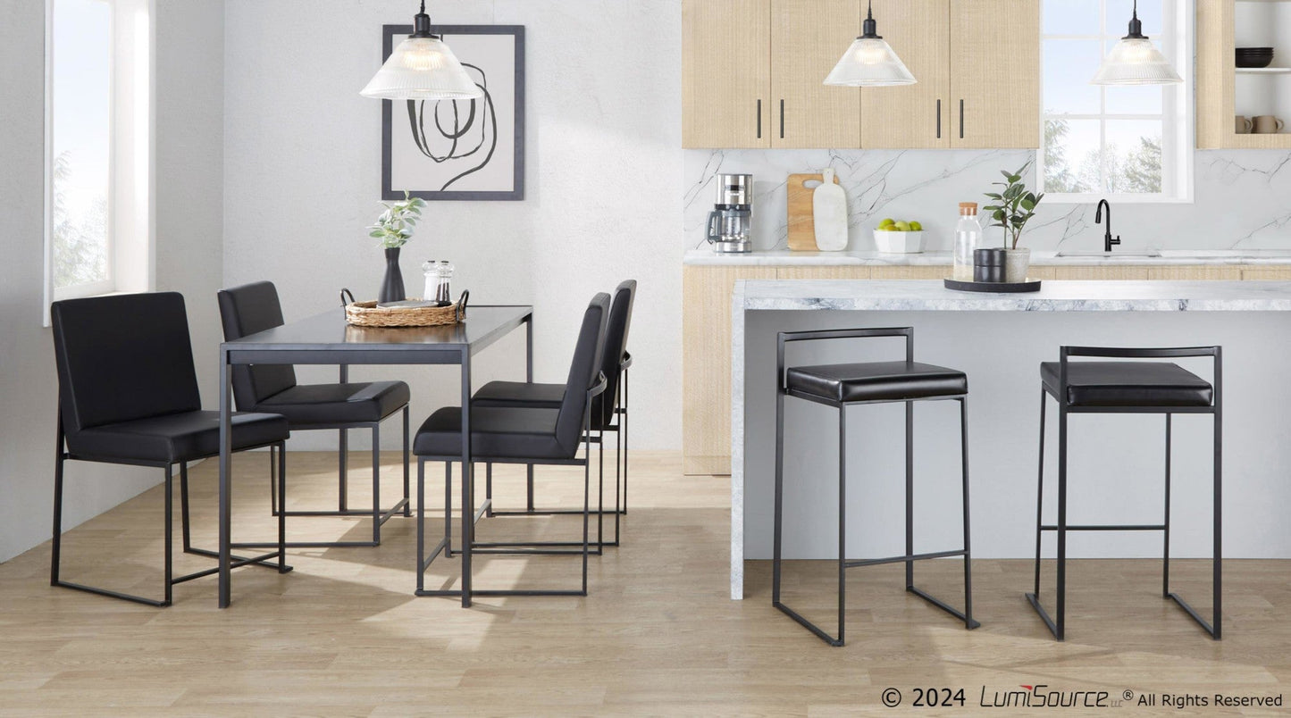 Majestic Office Furniture Stacker 26" Fixed-Height Counter Stool - Set Of 3