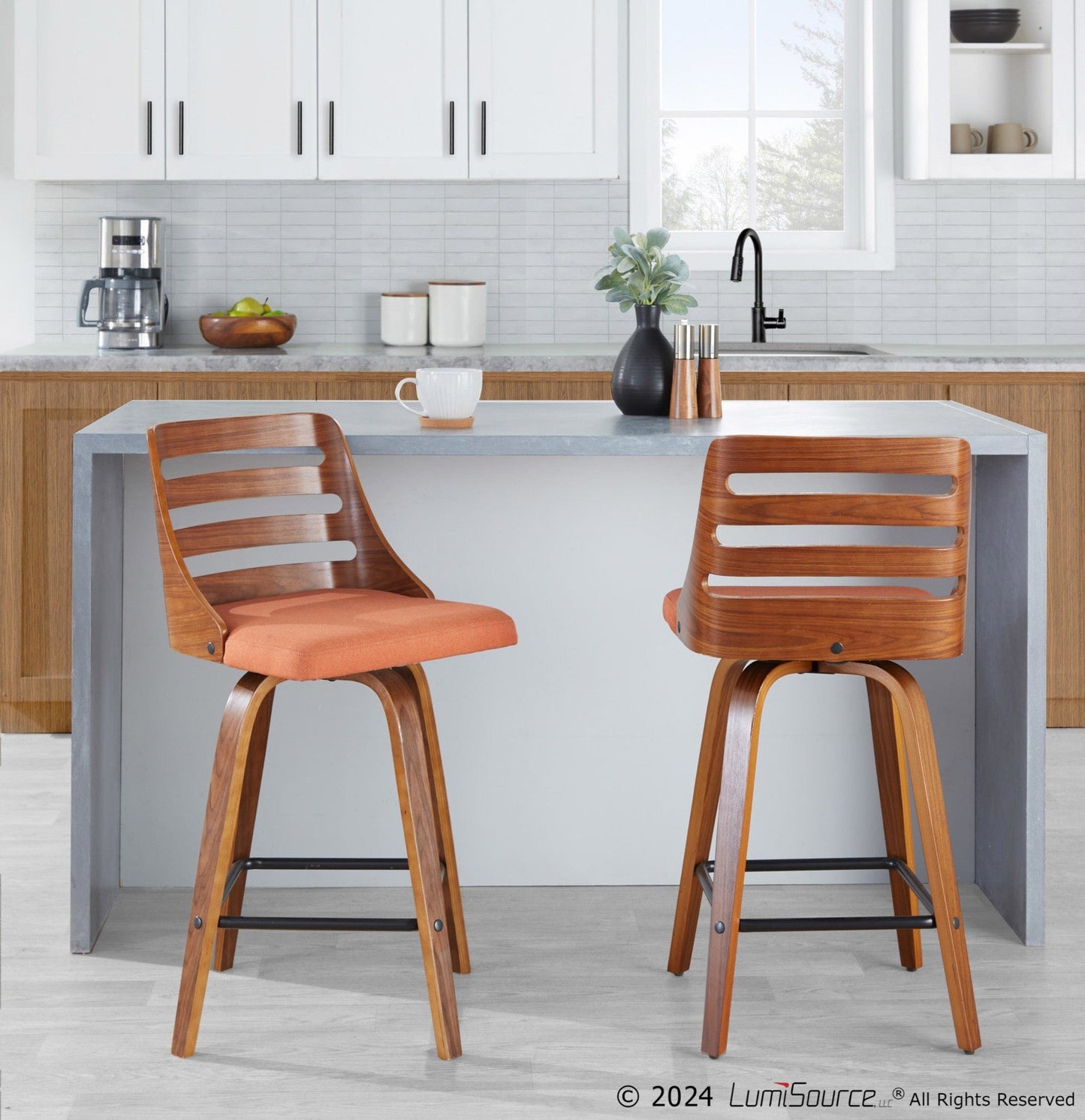 Majestic Office Furniture 26'' Fixed-Height Counter Stool - Set of 2