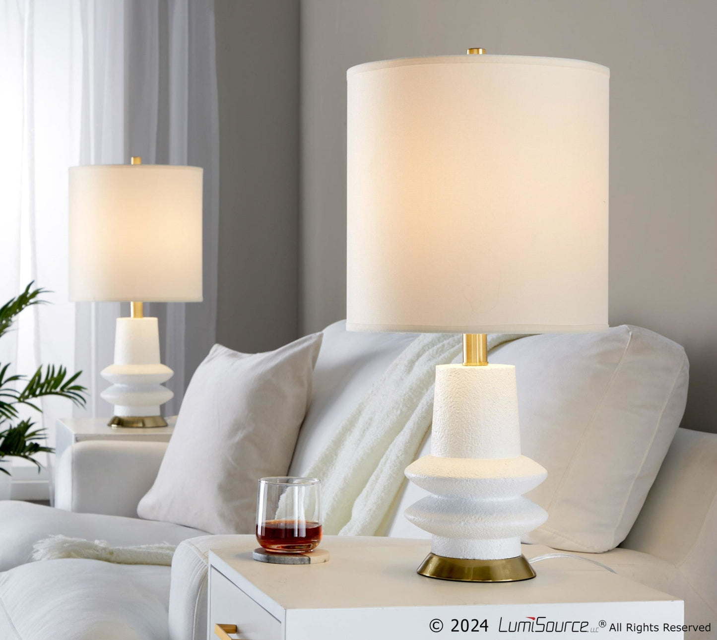 Majestic Office Furniture 26" Polyresin Table Lamp - Set of 2