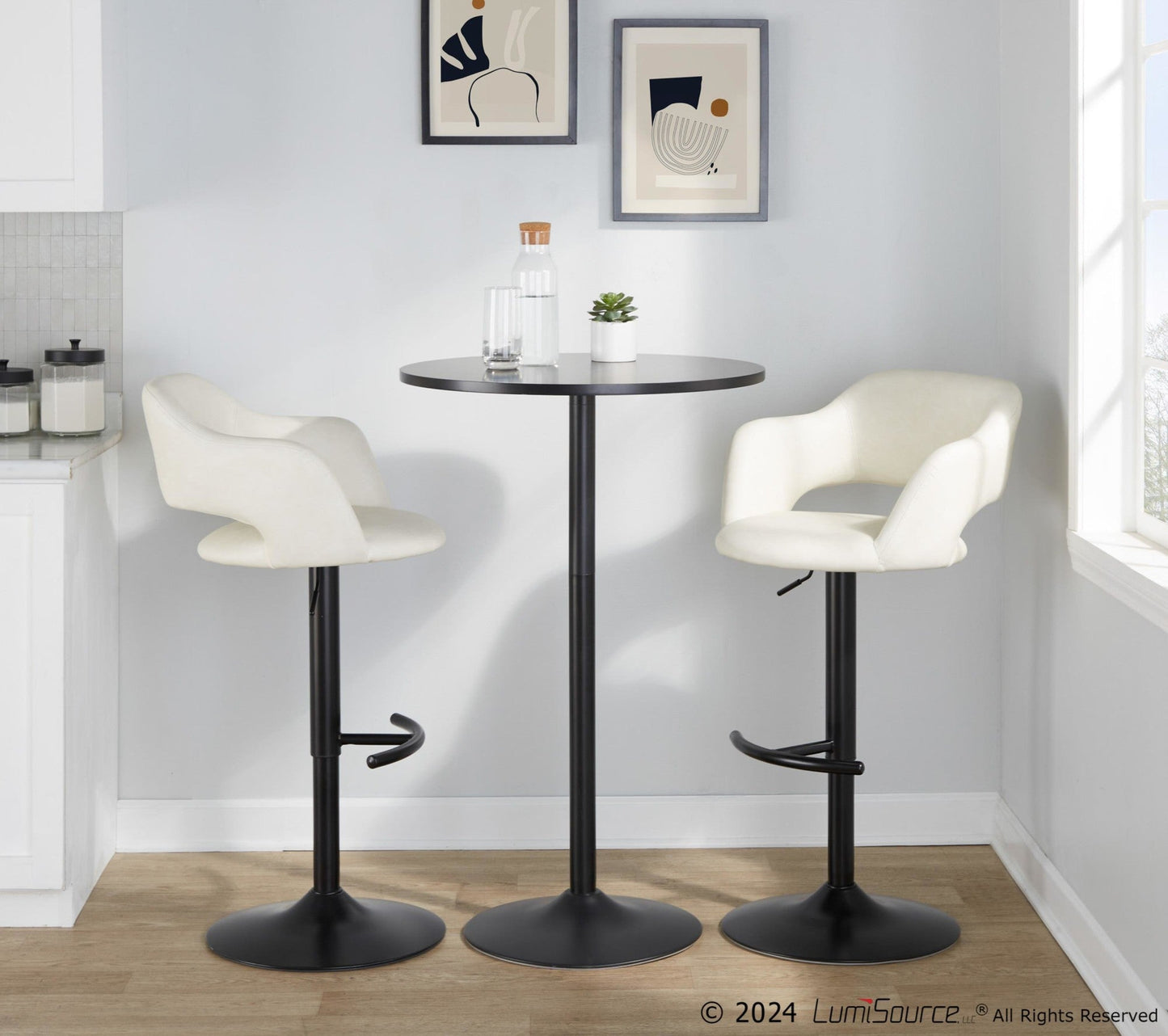 Majestic Office Furniture Adjustable Barstool - Set of 2