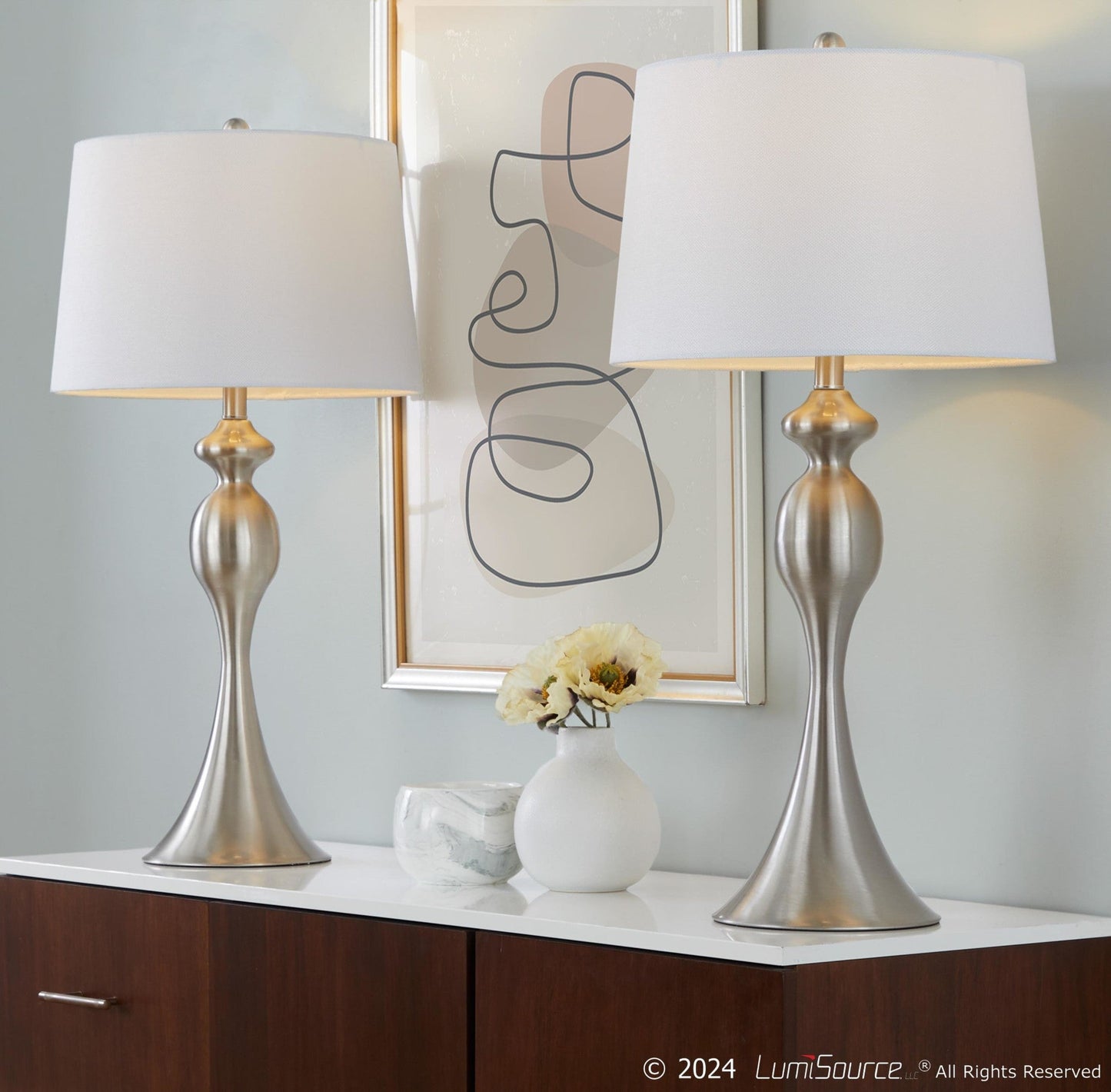 Majestic Office Furniture 30" Metal Table Lamp - Set of 2