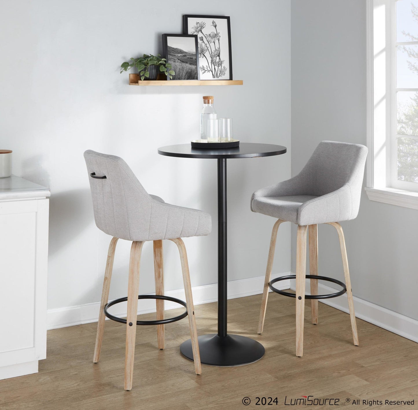 Majestic Office Furniture 30" Fixed-Height Barstool - Set of 2