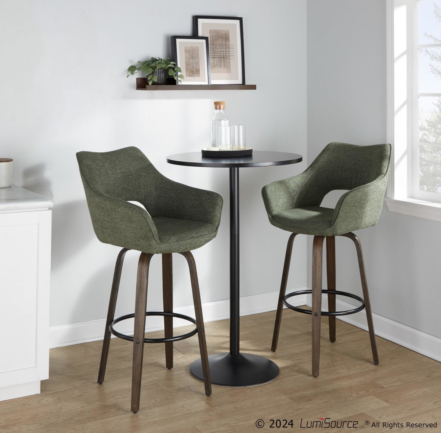 Majestic Office Furniture 30" Fixed-Height Barstool - Set of 2
