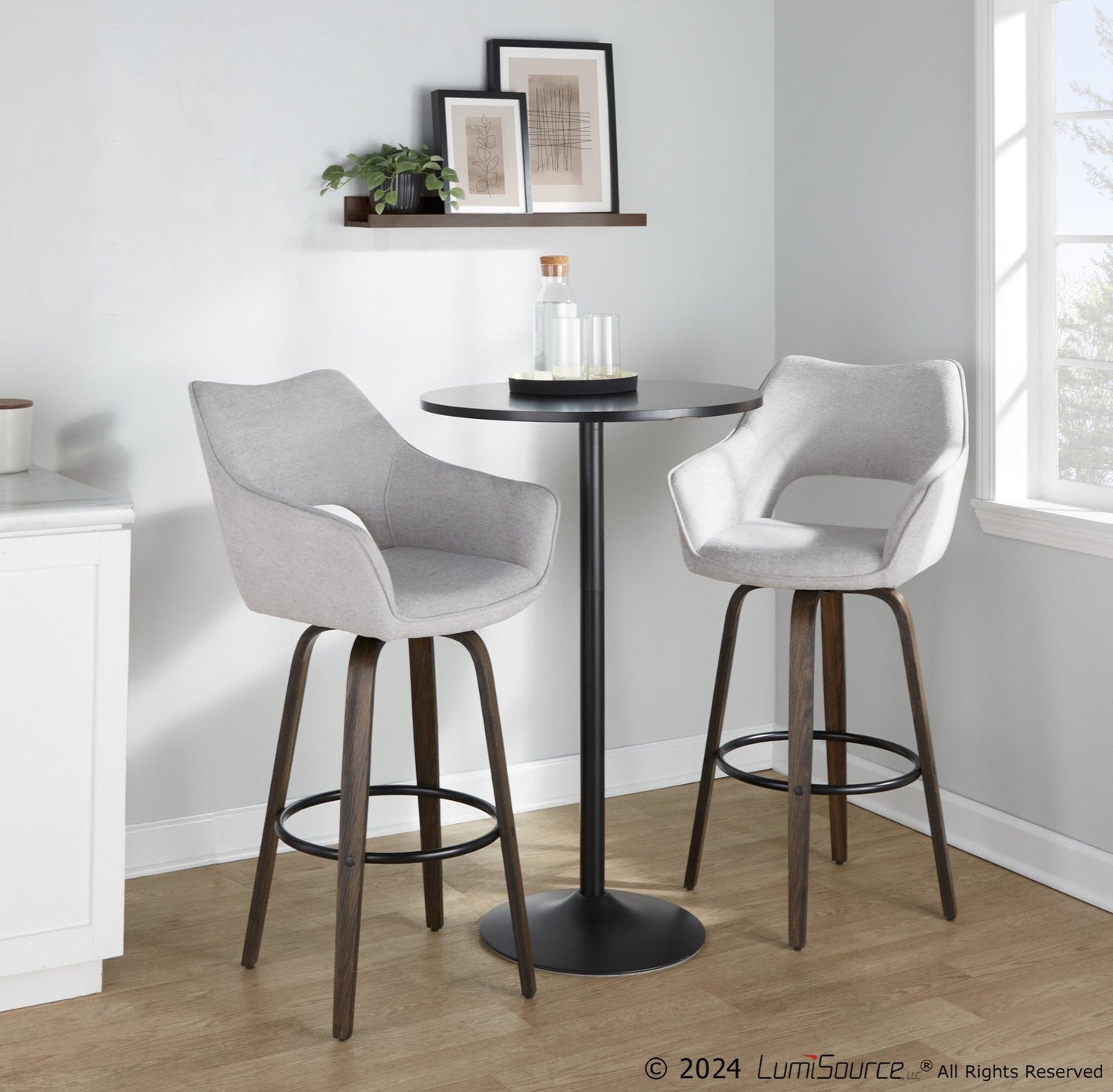 Majestic Office Furniture 30" Fixed-Height Barstool - Set of 2