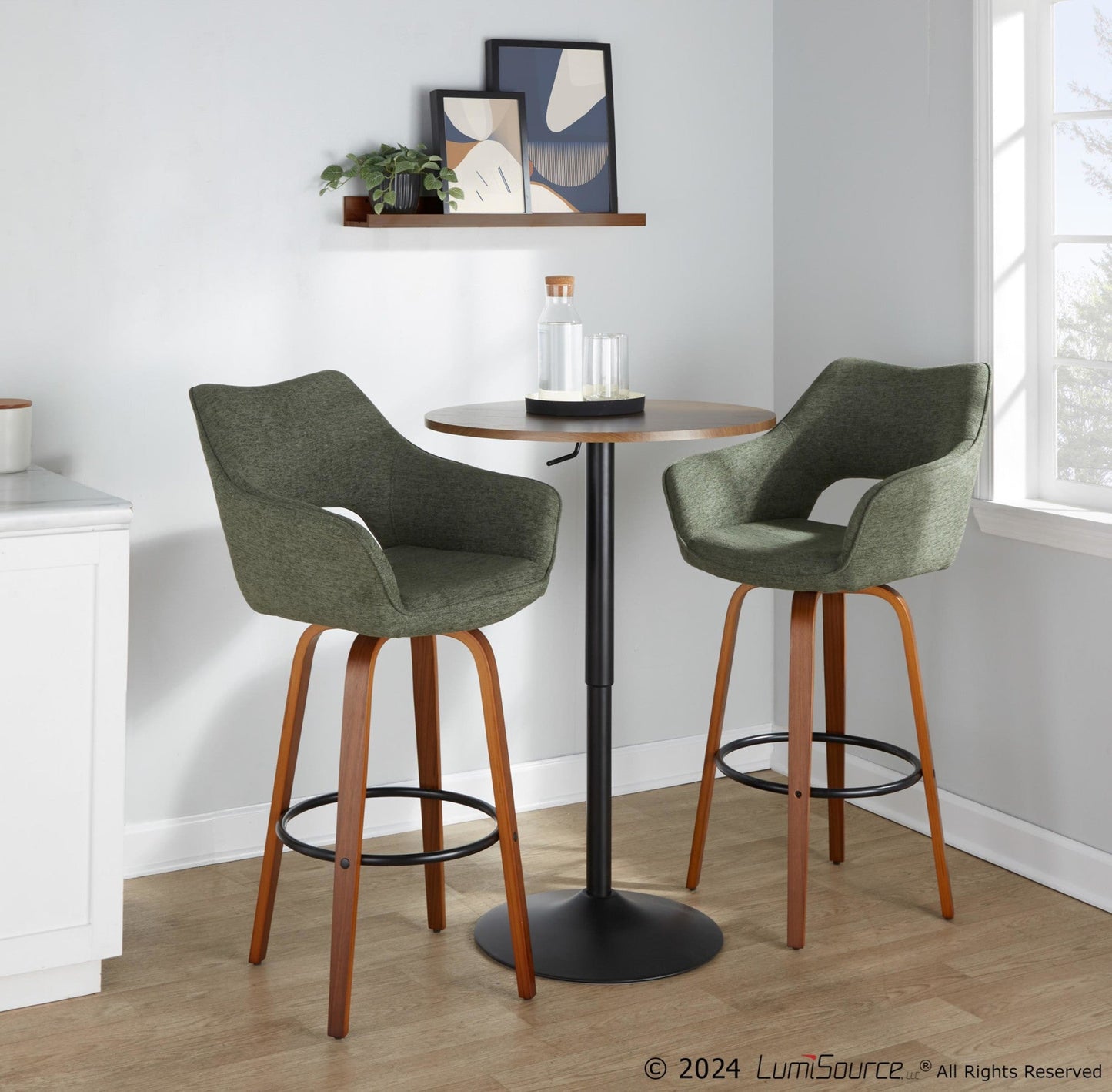 Majestic Office Furniture 30" Fixed-Height Barstool - Set of 2