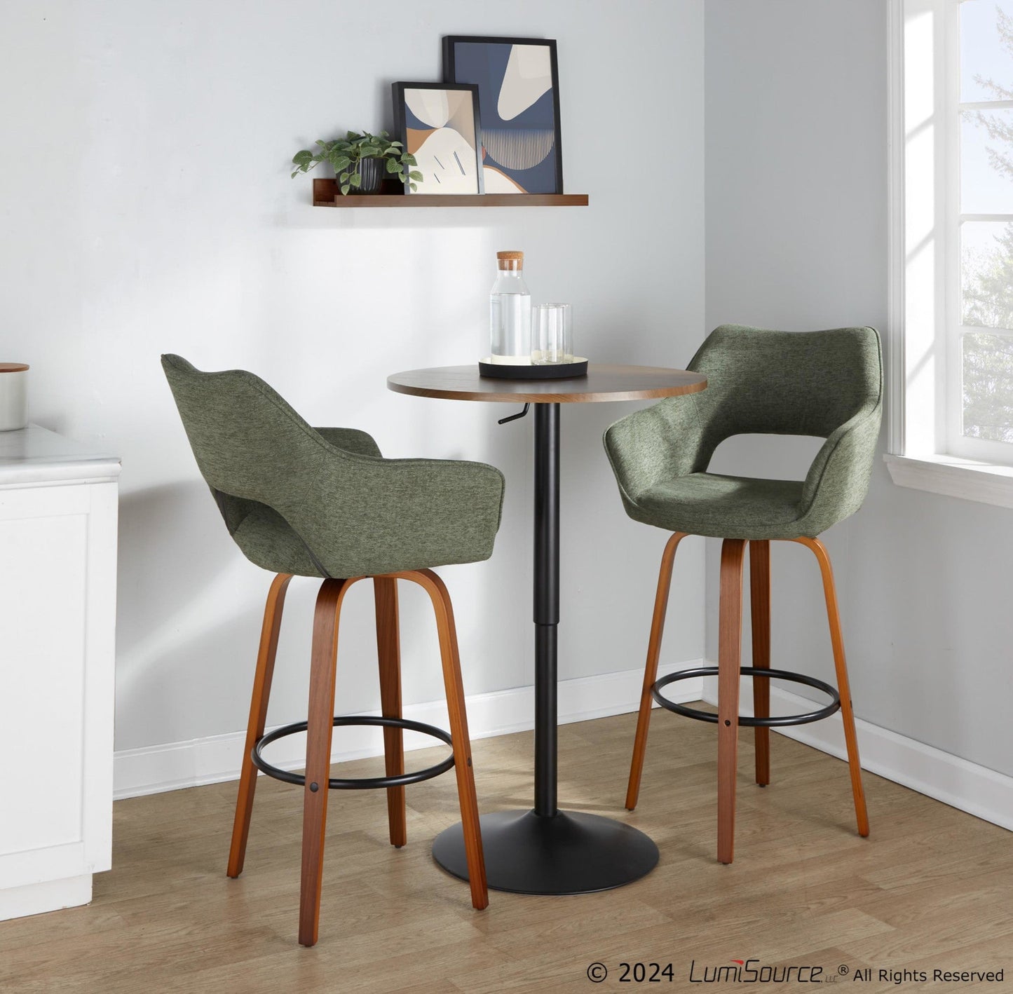 Majestic Office Furniture 30" Fixed-Height Barstool - Set of 2