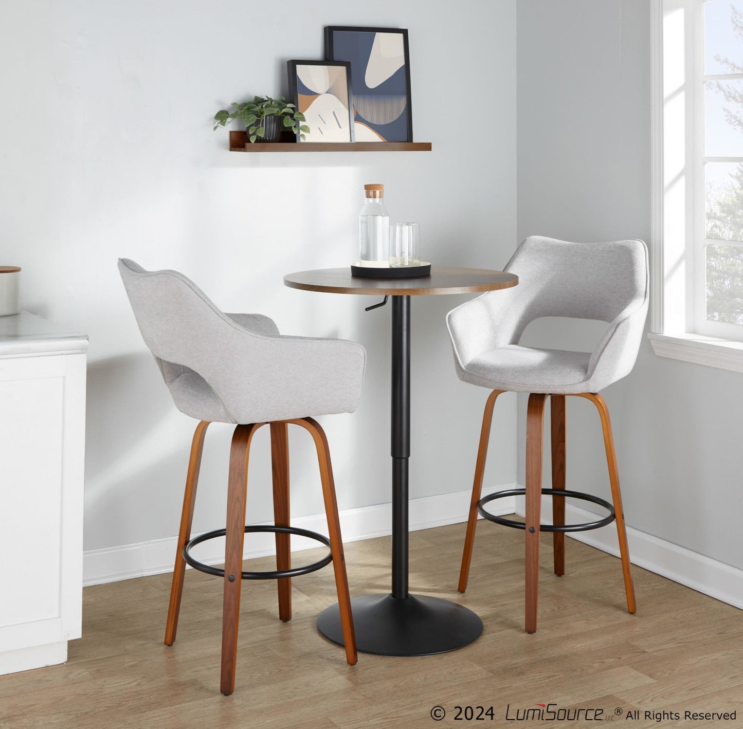 Majestic Office Furniture 30" Fixed-Height Barstool - Set of 2