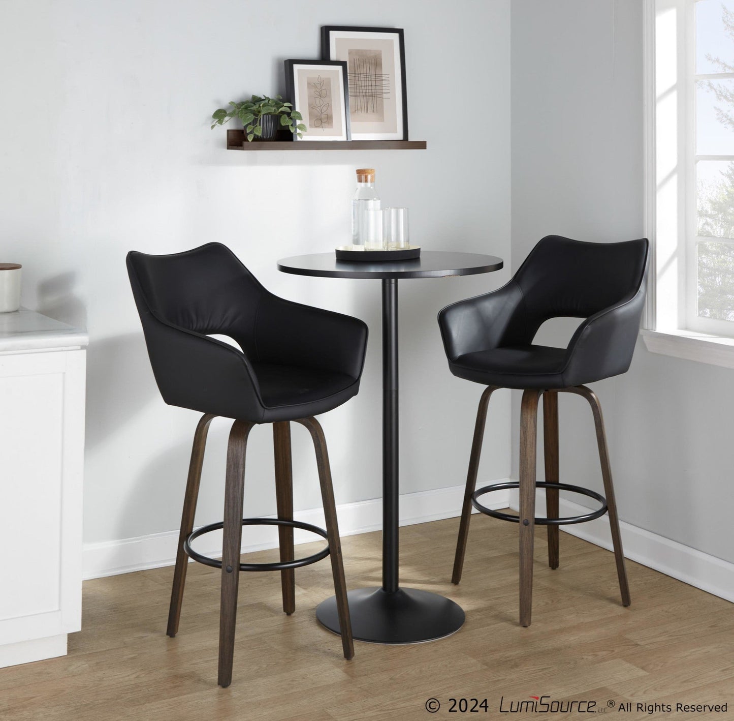Majestic Office Furniture 30" Fixed-Height Barstool - Set of 2