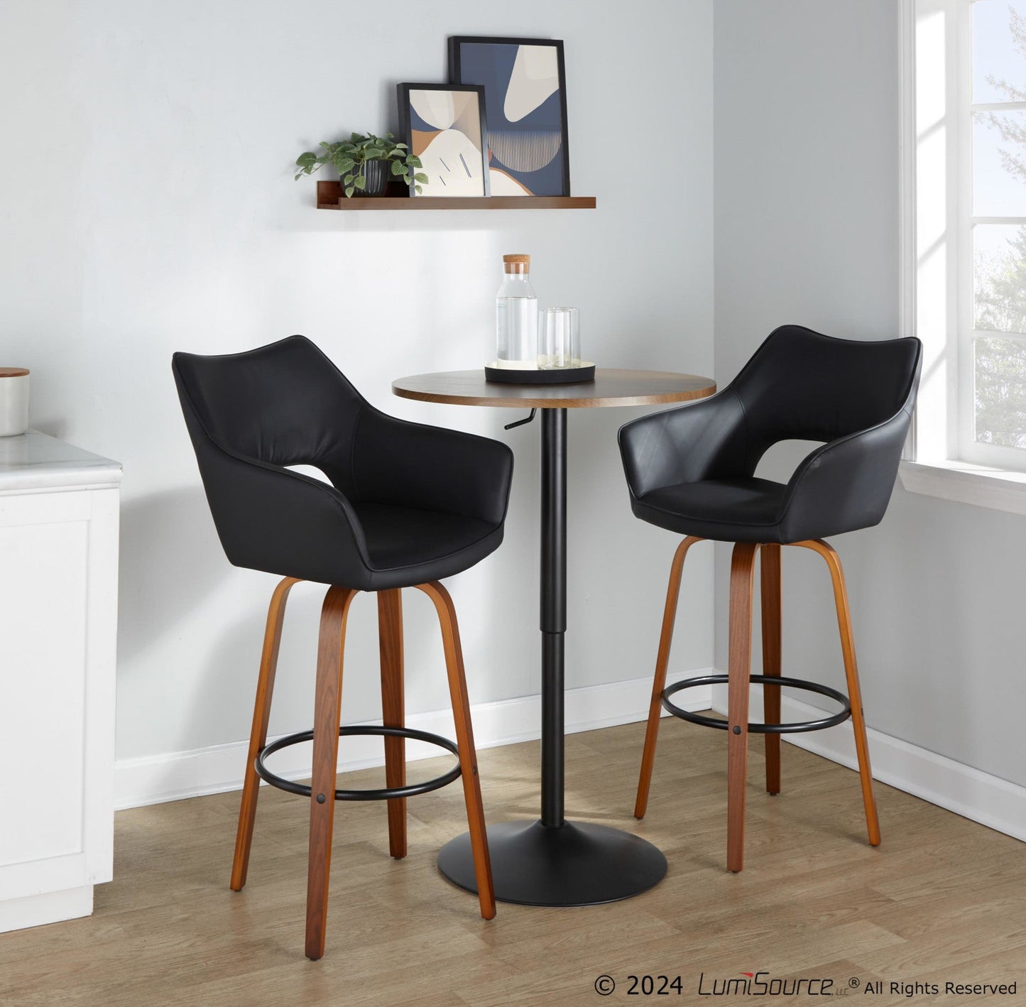Majestic Office Furniture 30" Fixed-Height Barstool - Set of 2