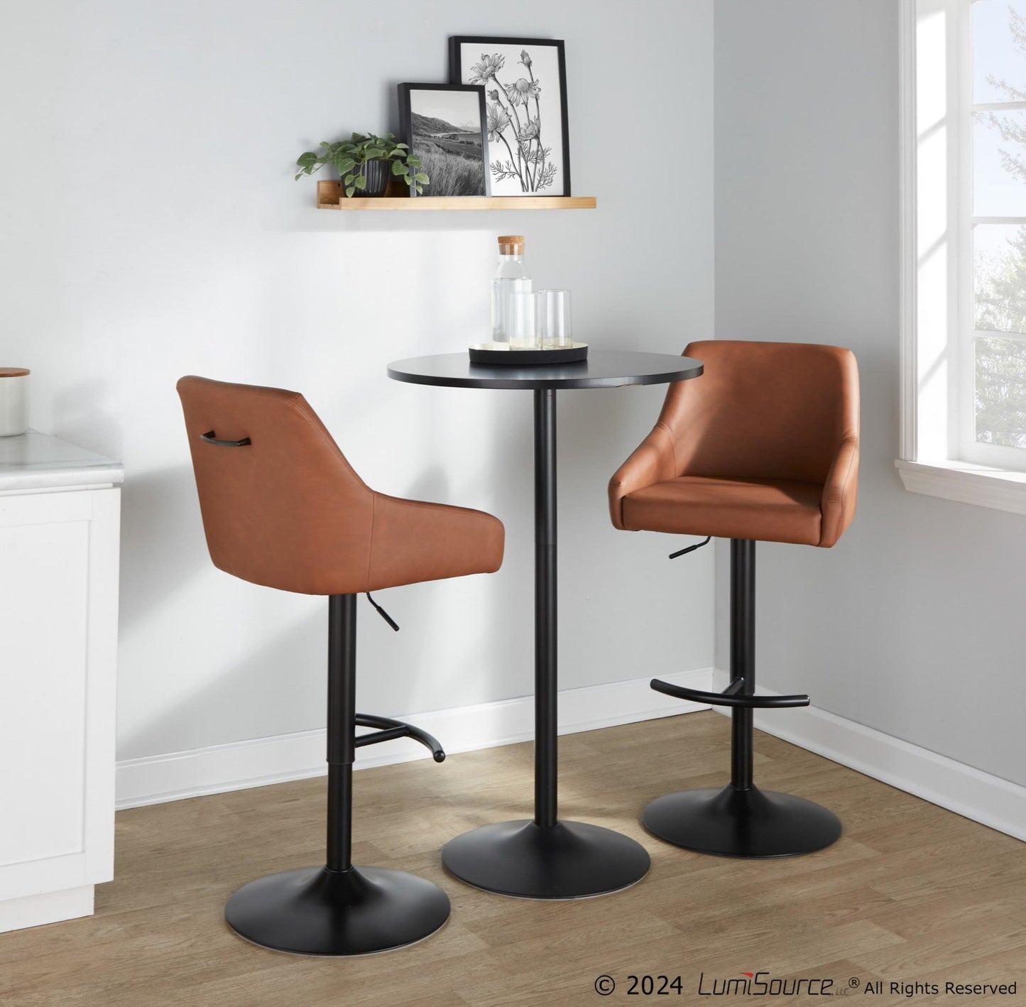 Majestic Office Furniture Adjustable Barstool - Set of 2