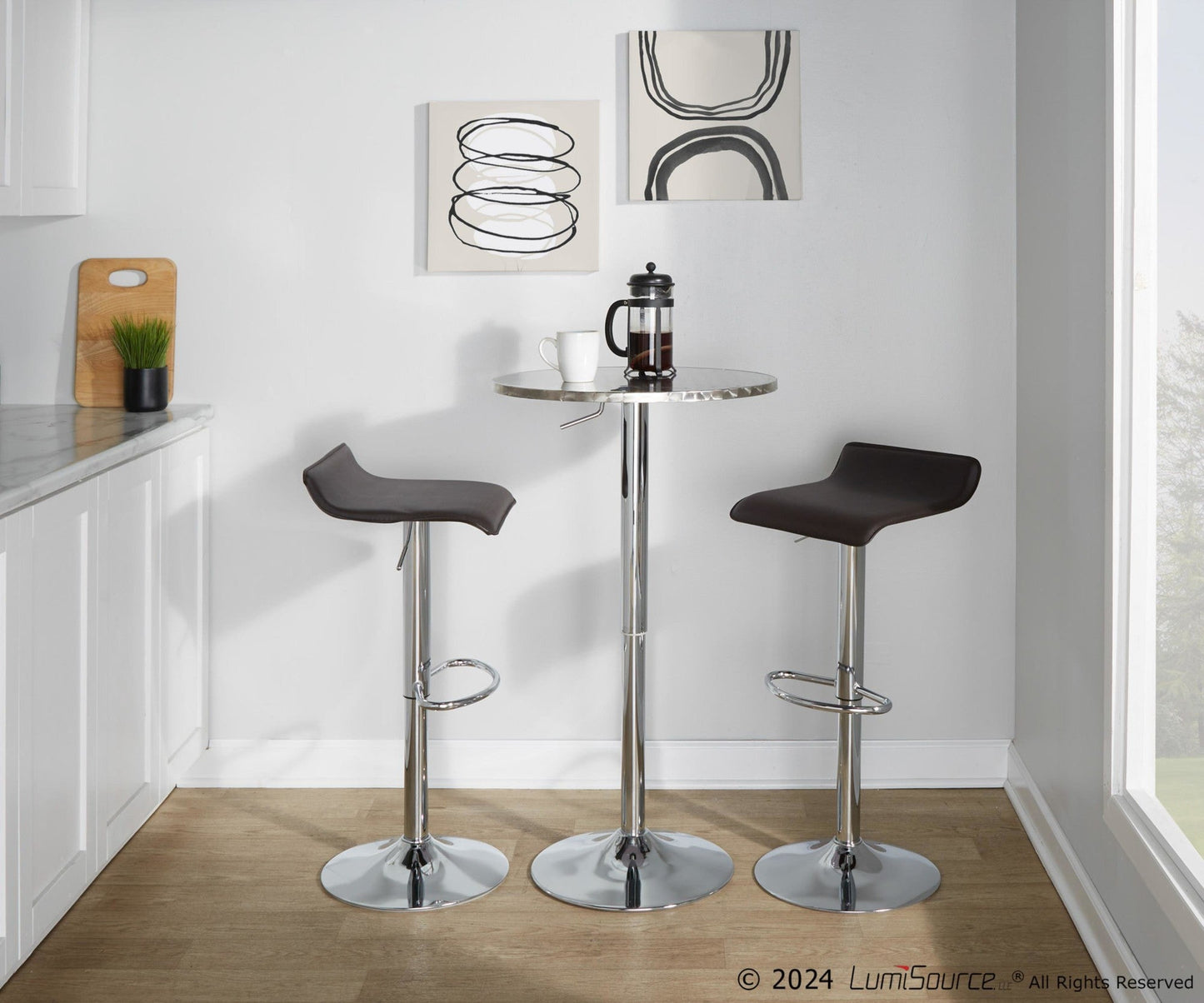 Majestic Office Furniture Round Ale Bar Set - 3 Piece