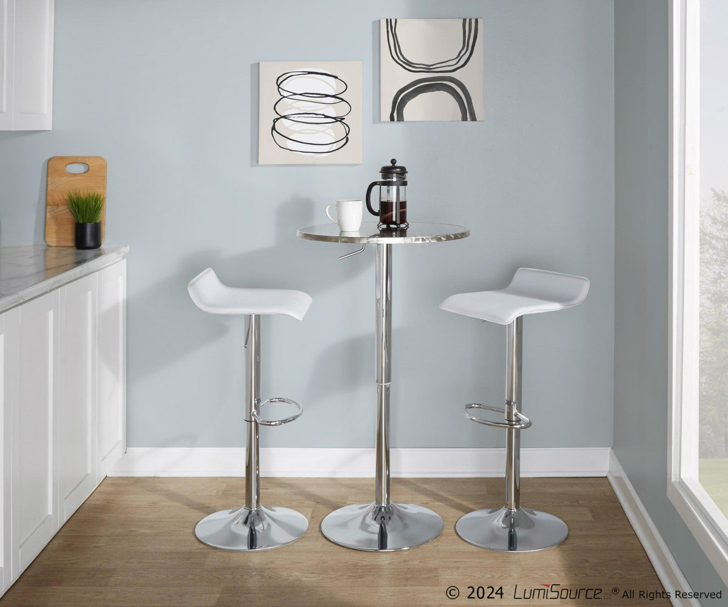 Majestic Office Furniture Round Ale Bar Set - 3 Piece