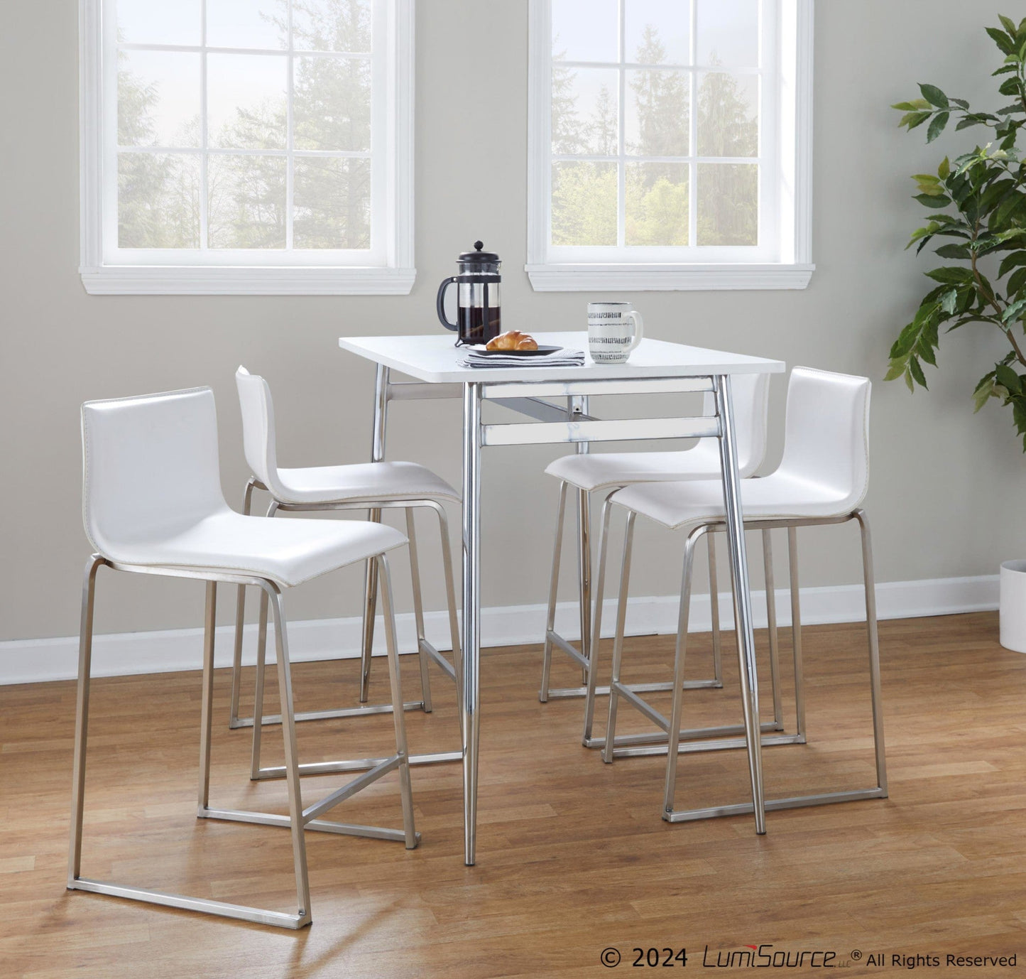 Majestic Office Furniture 26" Fixed-Height Counter Stool - Set of 2