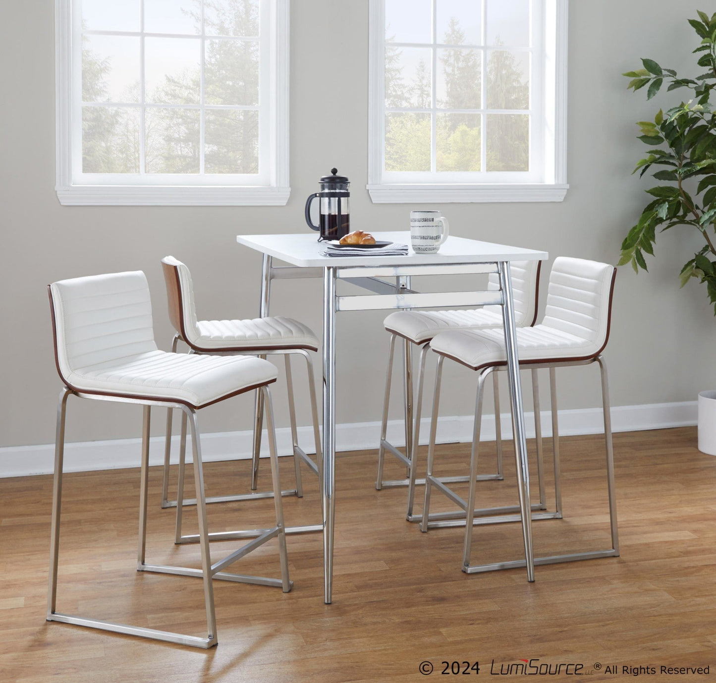 Majestic Office Furniture 26" Fixed-Height Counter Stool - Set of 2