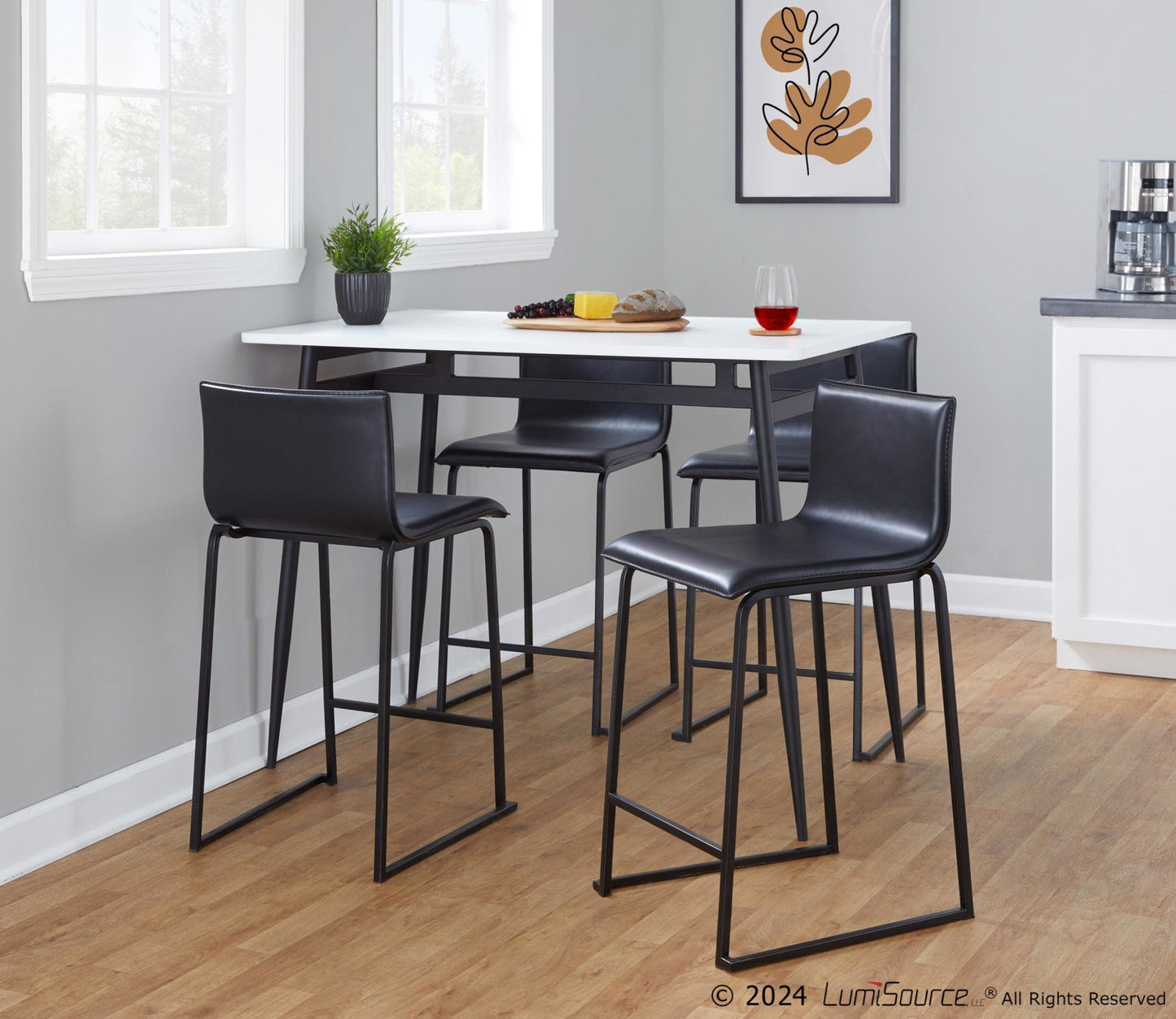 Majestic Office Furniture 26" Fixed-Height Counter Stool - Set of 2
