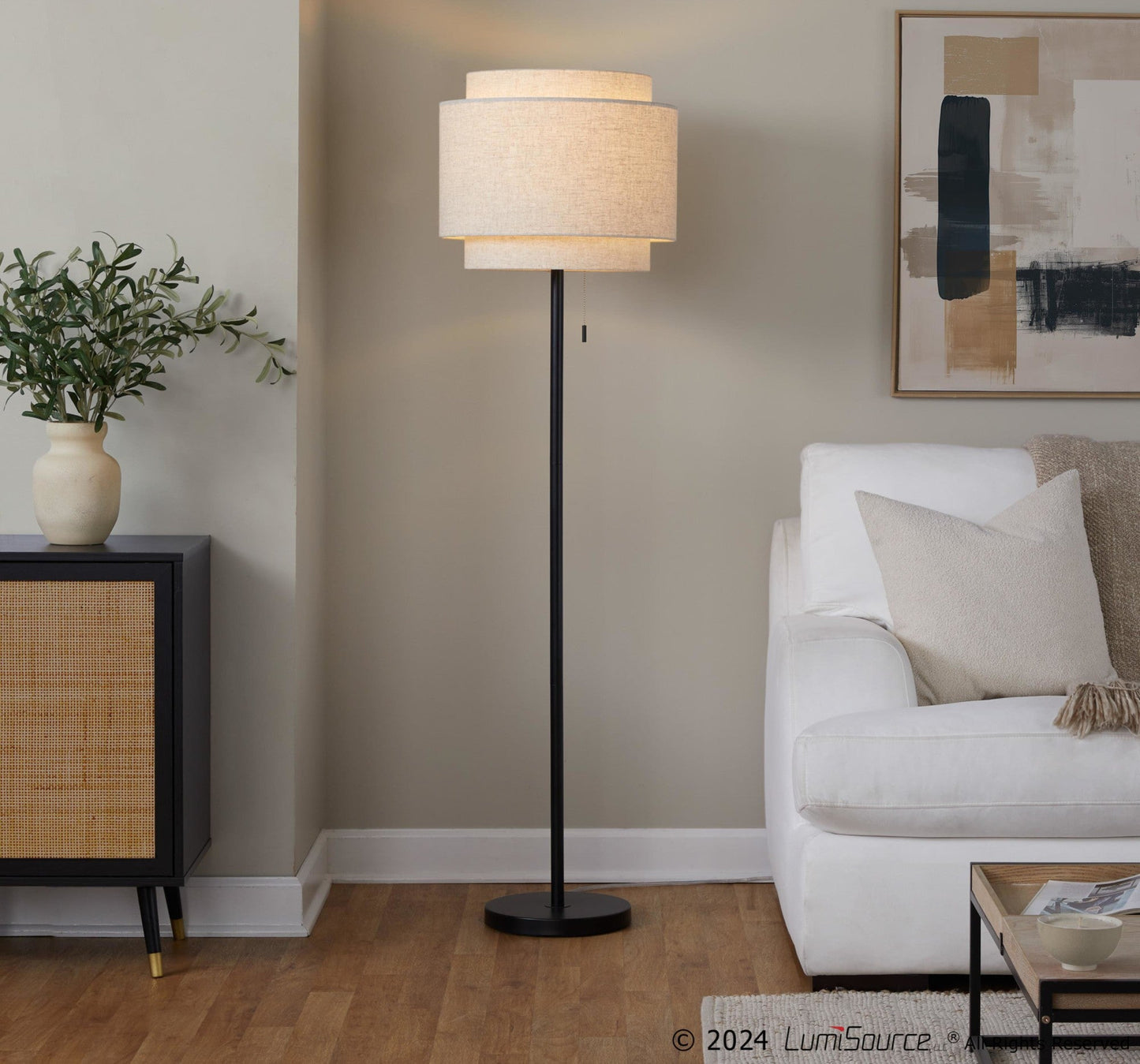 Majestic Office Furniture 64" Metal Floor Lamp