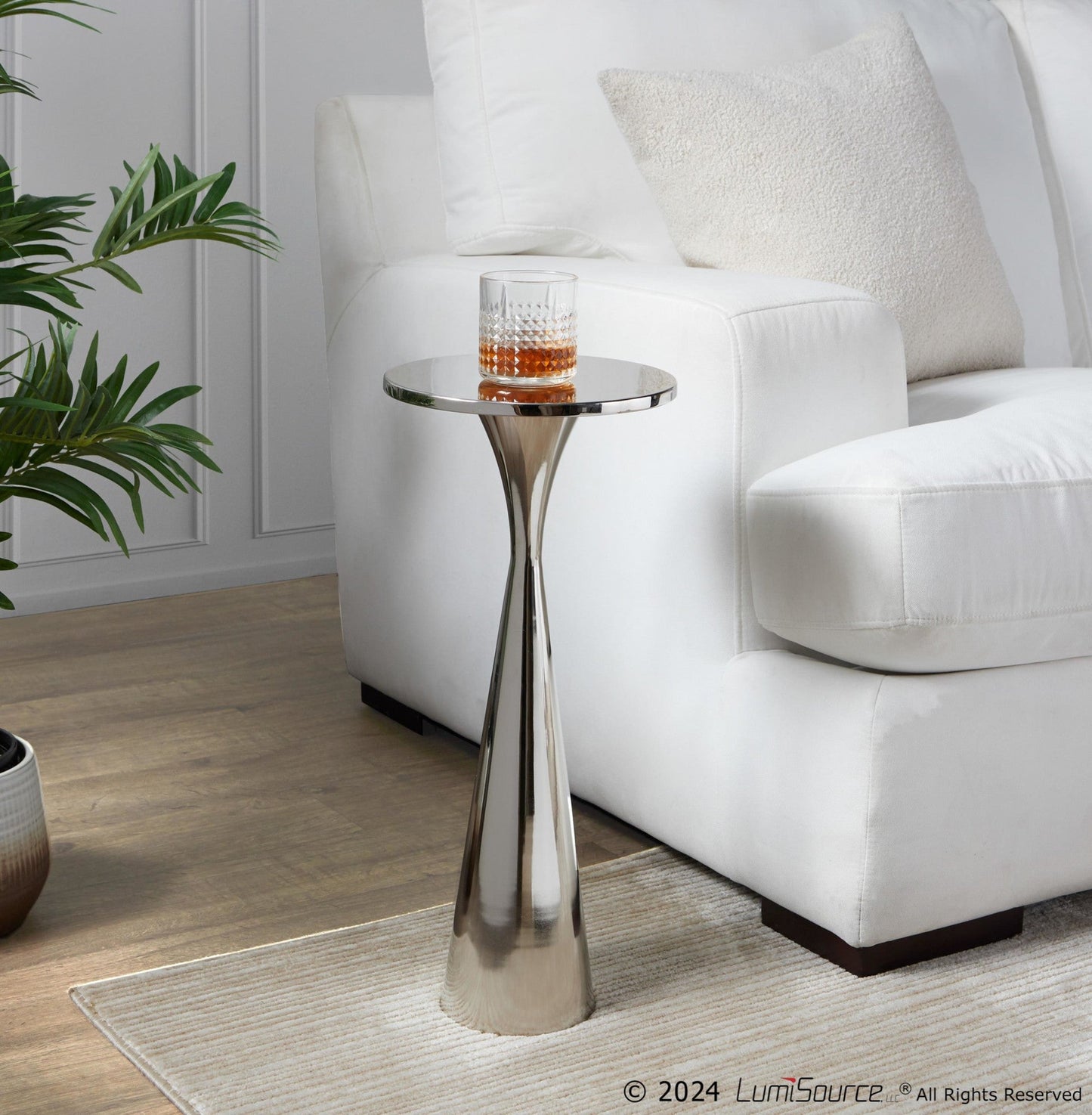 Majestic Office Furniture 22" Metal Side Table