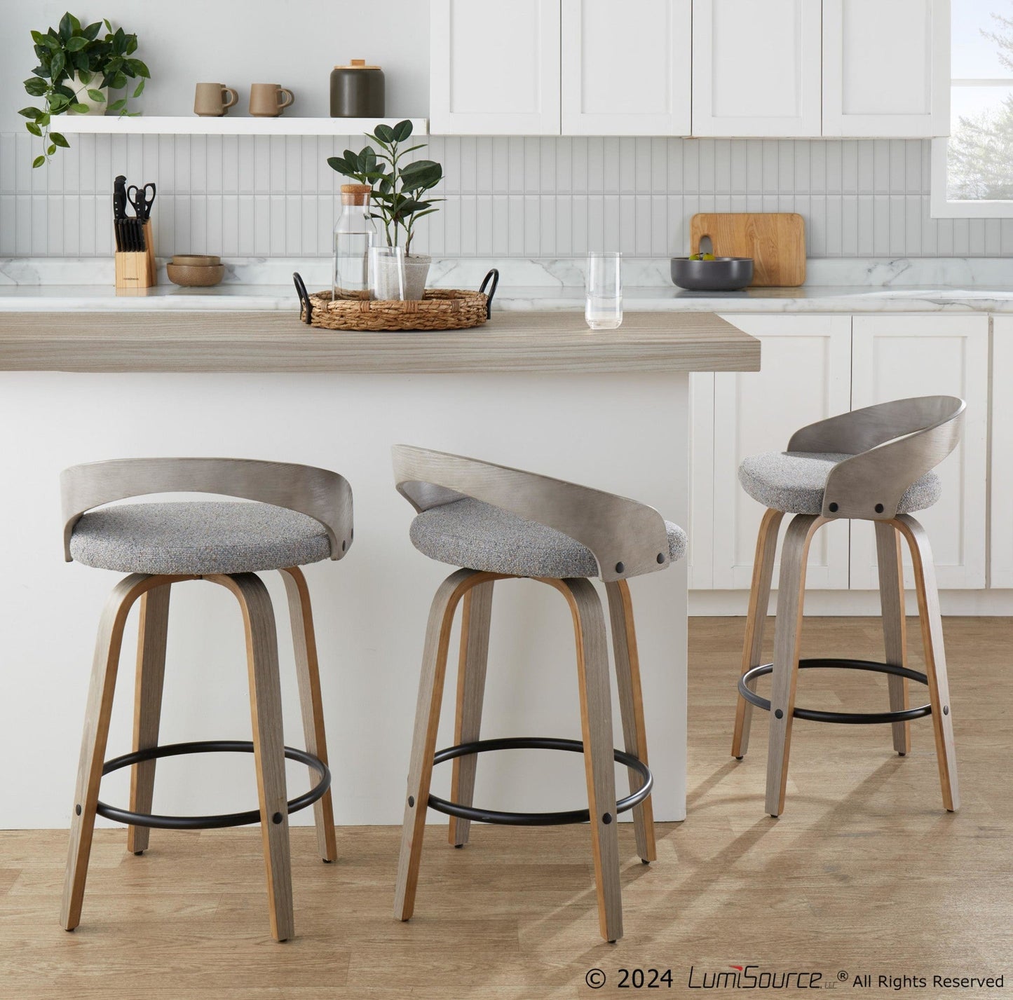 Majestic Office Furniture 26" Fixed-Height Counter Stool - Set of 2