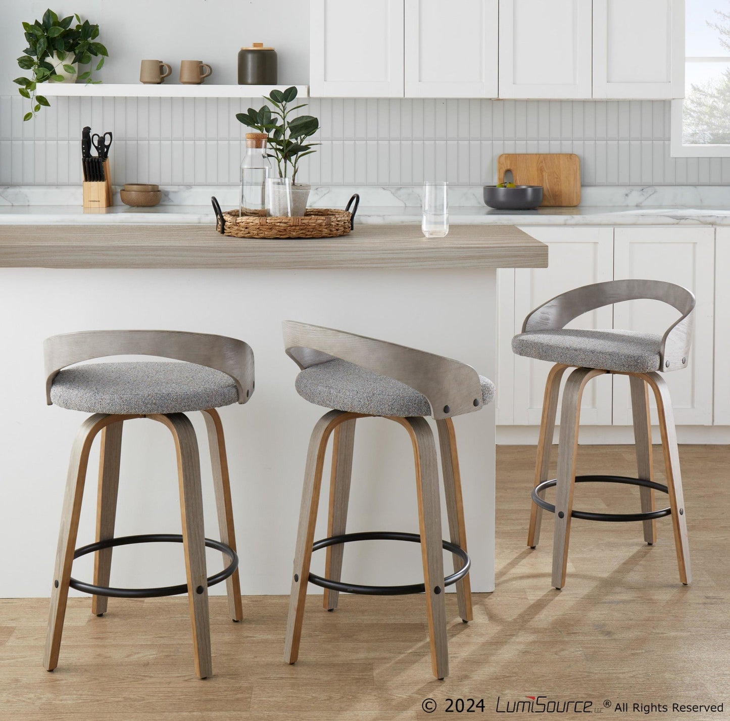 Majestic Office Furniture 26" Fixed-Height Counter Stool - Set of 2