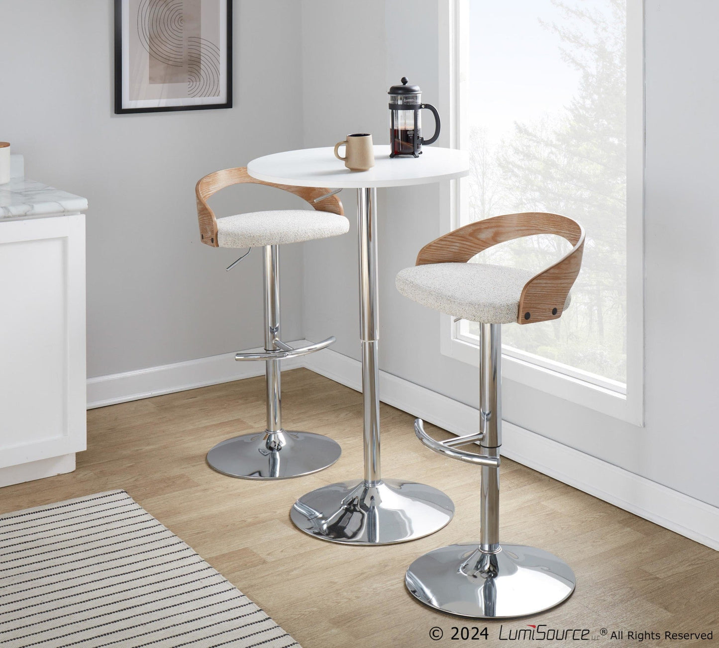 Majestic Office Furniture Adjustable Barstool