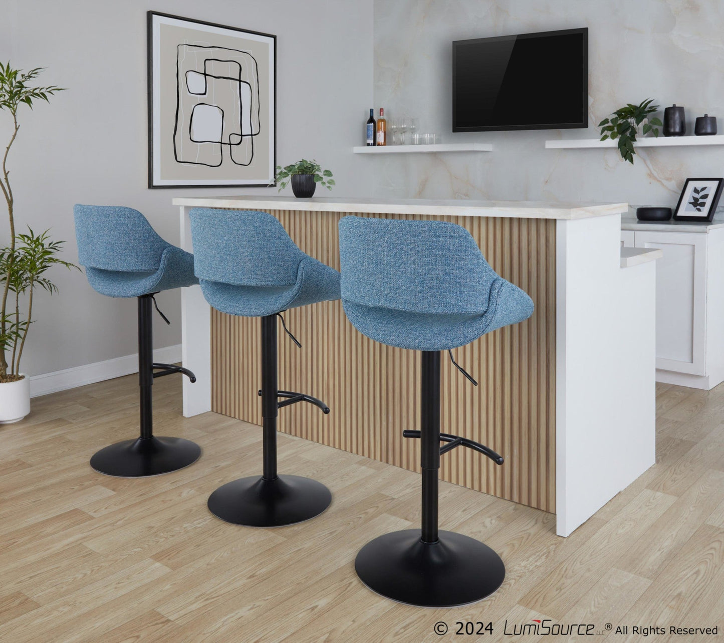 Majestic Office Furniture Adjustable Barstool - Set of 2