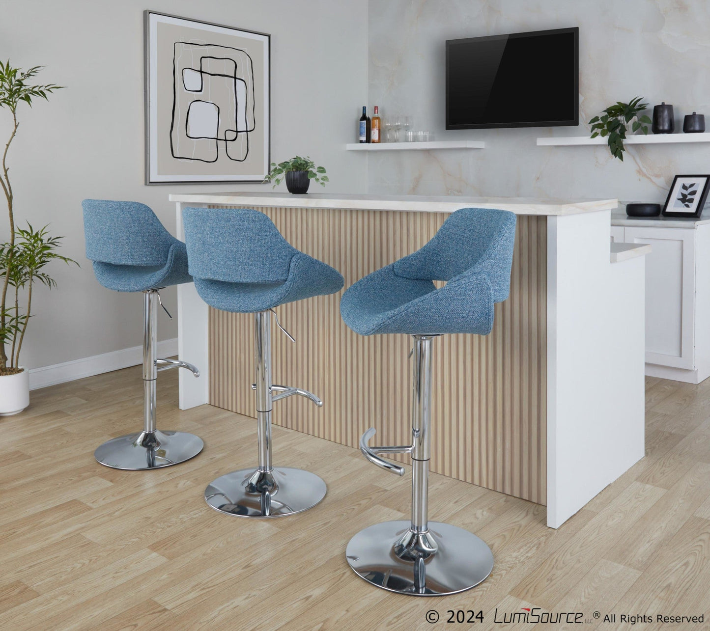 Majestic Office Furniture Adjustable Barstool - Set of 2