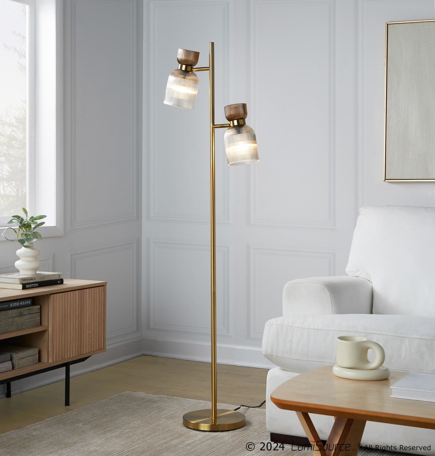 Majestic Office Furniture 62" Metal Floor Lamp