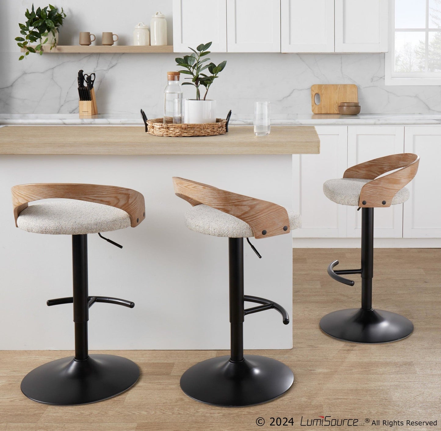 Majestic Office Furniture Adjustable Barstool